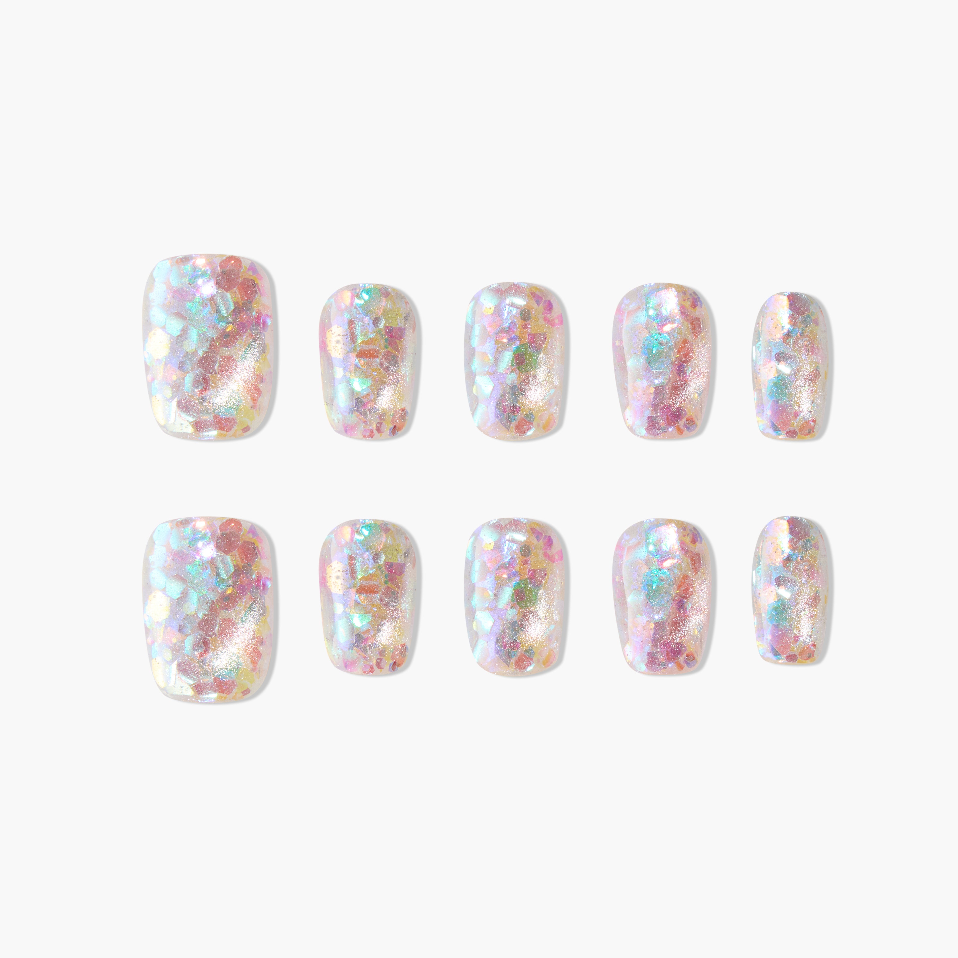 Rainbow Sparkling Fragments - Emily's Nail