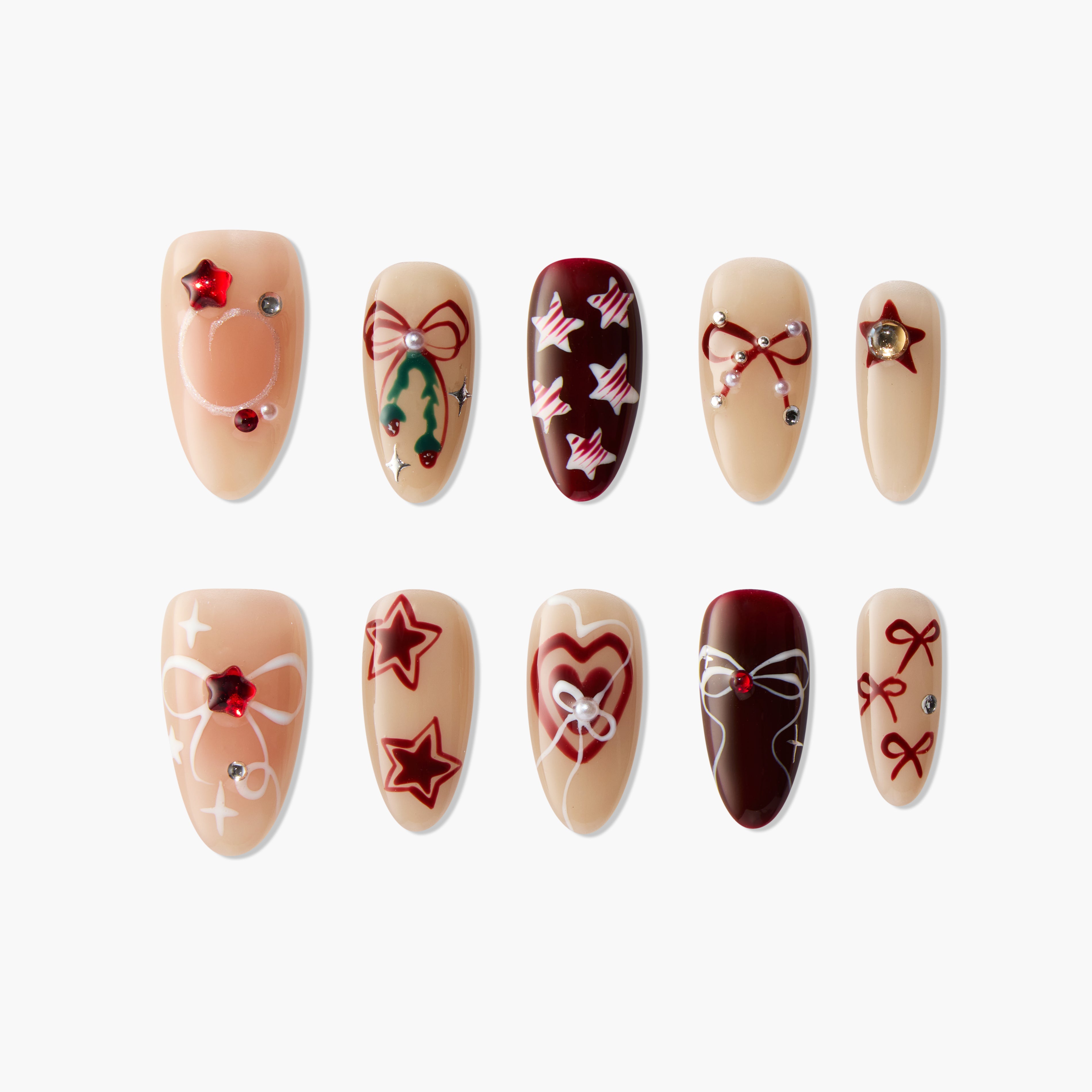 Ribbons and Stars - Emily's Nail