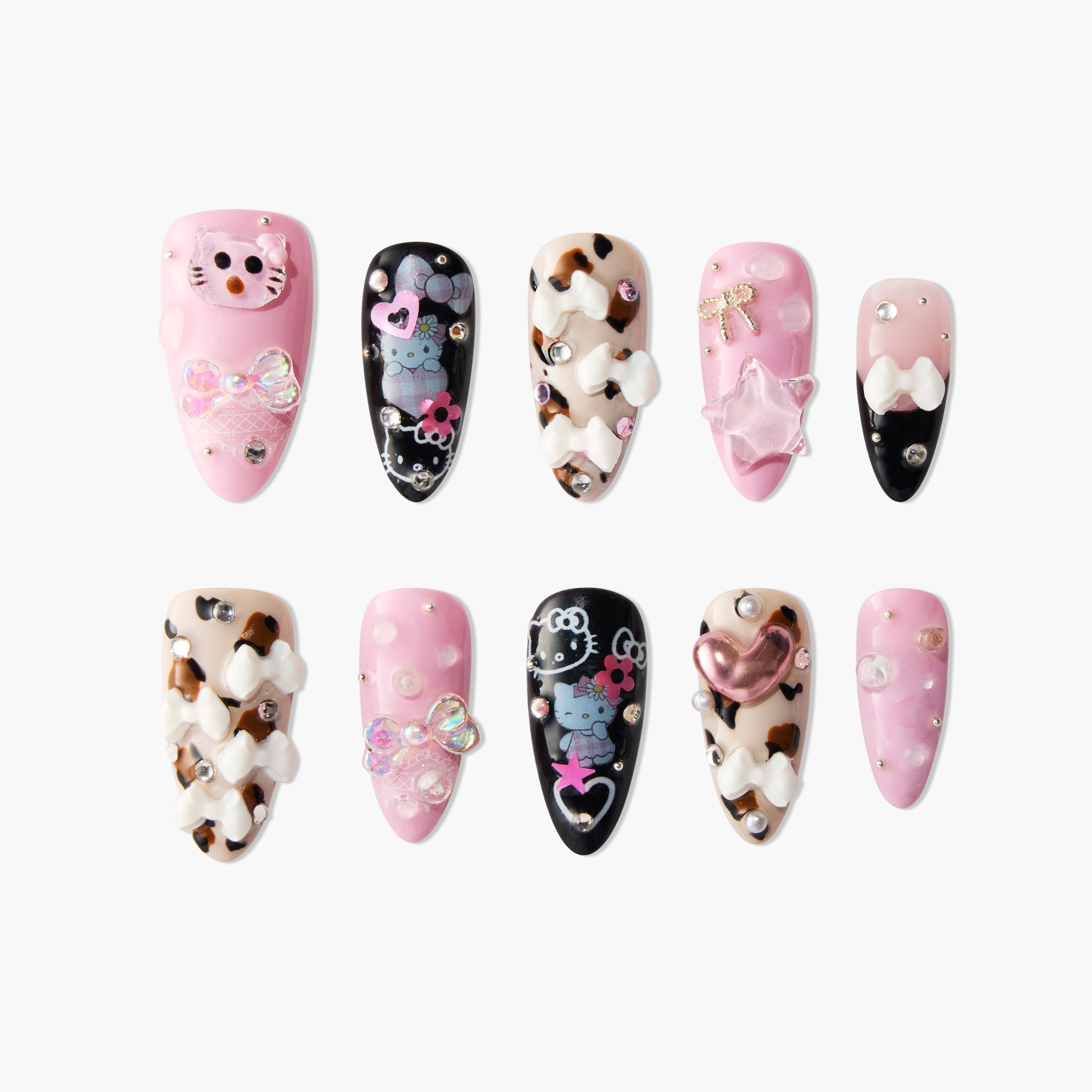 Cute Pink Kitty - Emily's Nail