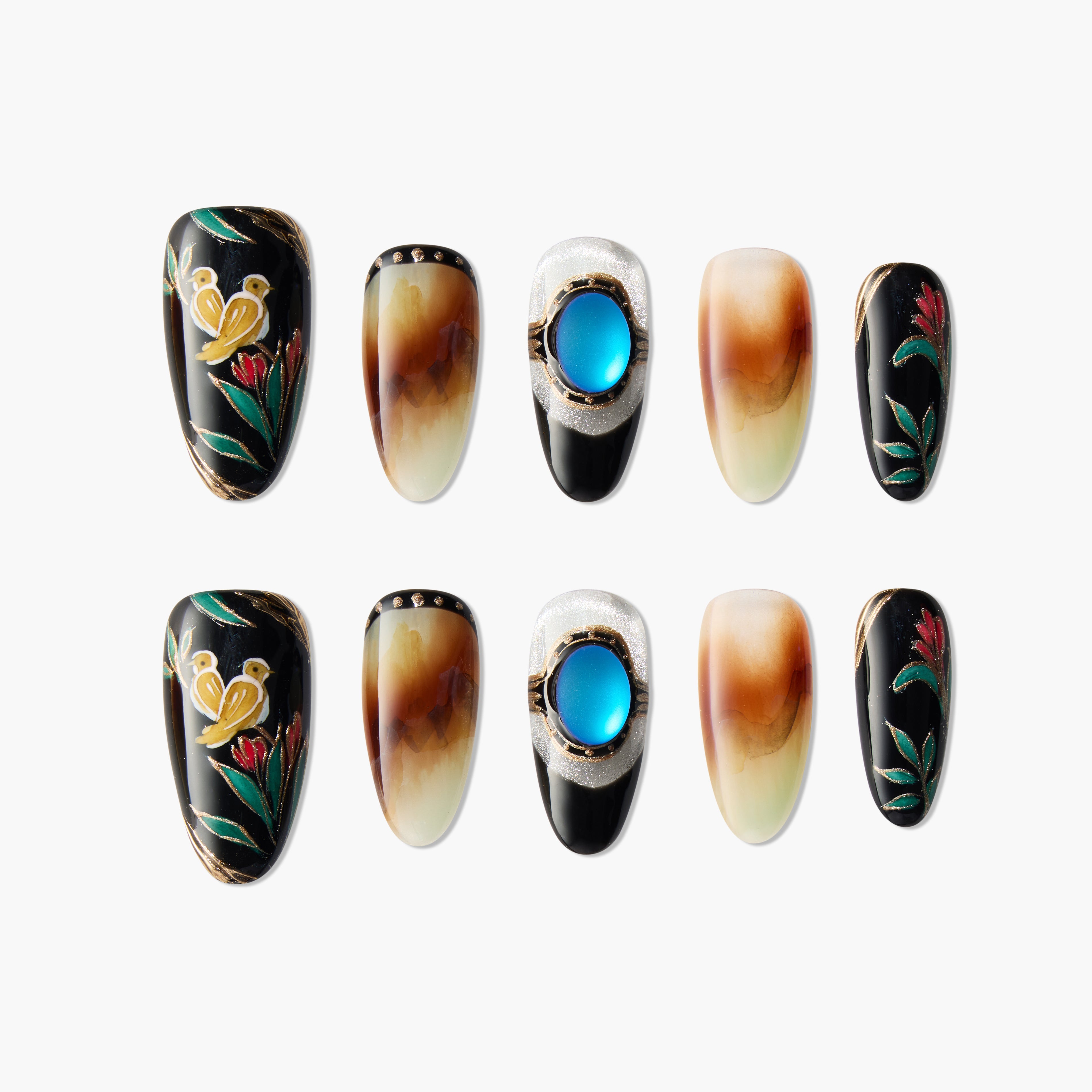 Vintage Floral Elegance - Emily's Nail