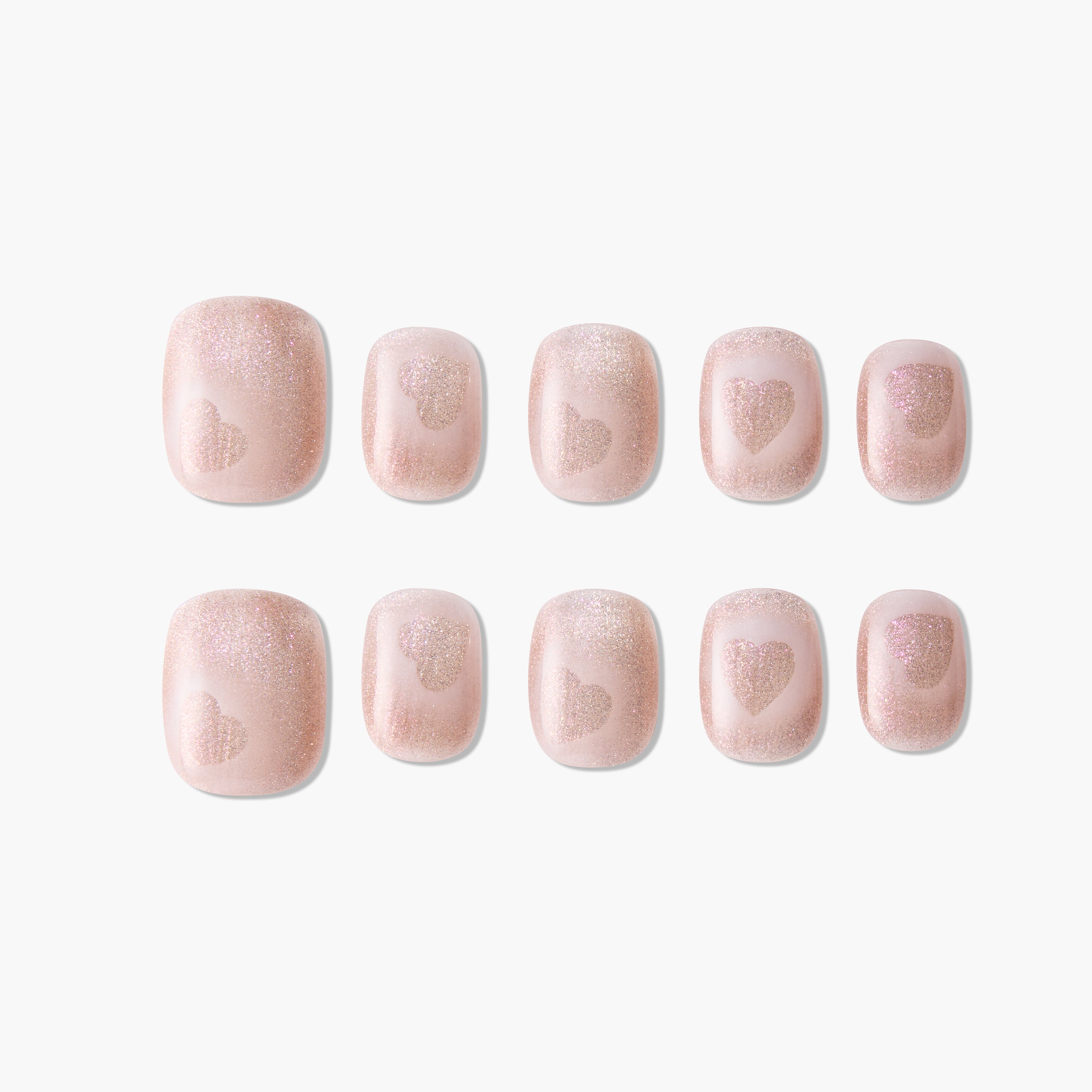 Heartfelt Pink Glow - Emily's Nail