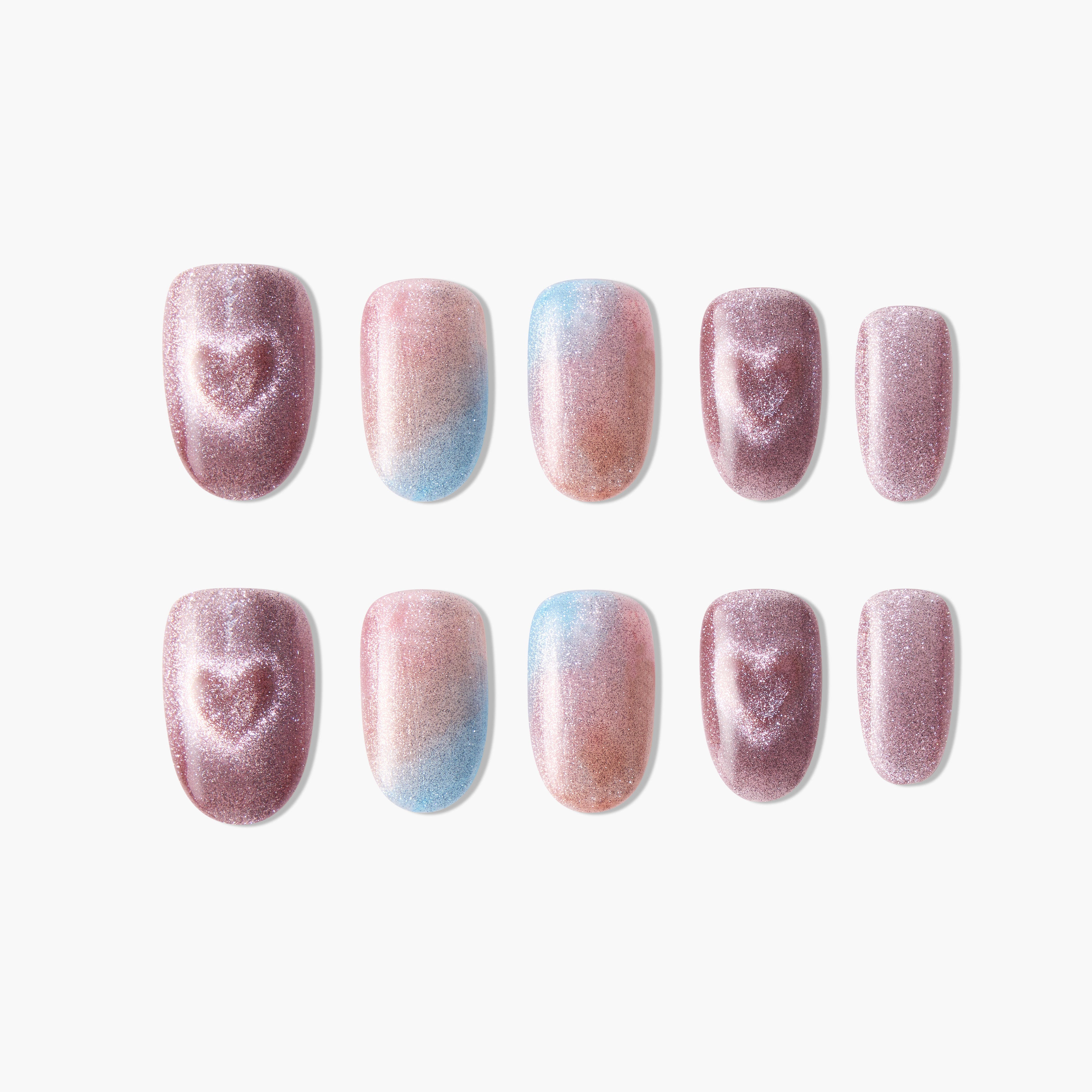Heart Sparkle Gradient - Emily's Nail