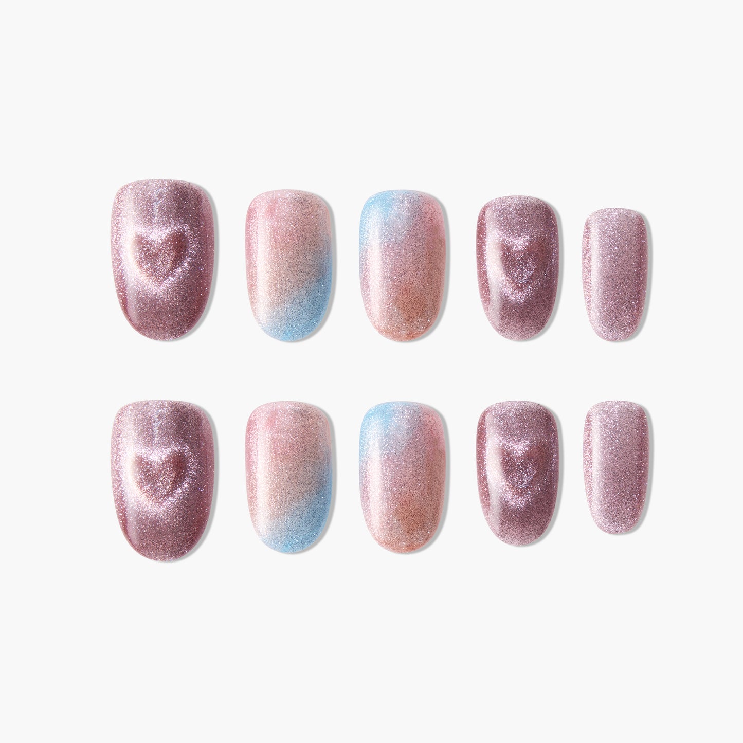 Heart Sparkle Gradient - Emily's Nail