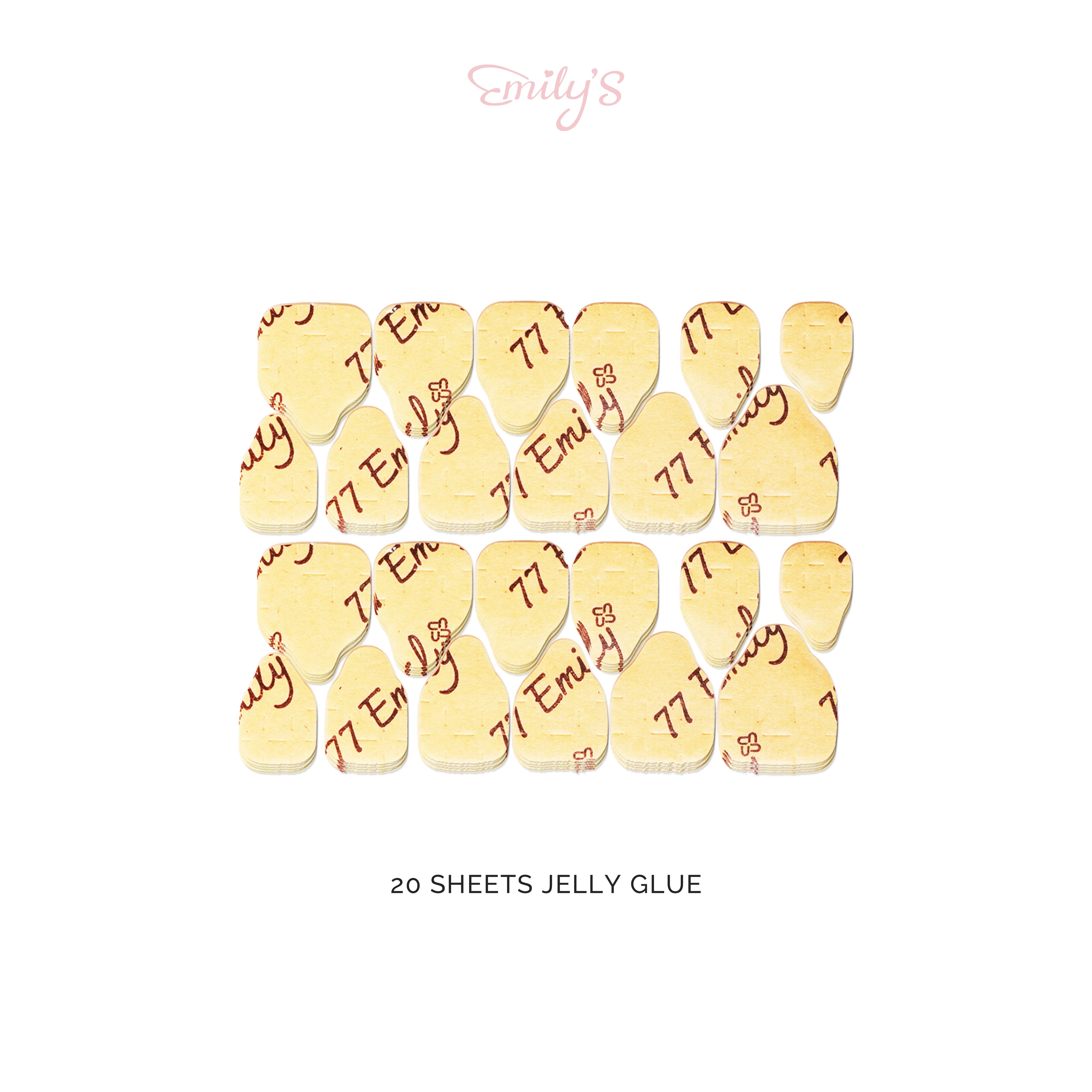 Emily's 20 Sheets Jelly Glue Tabs for Press-On Nails - Emily's Nail