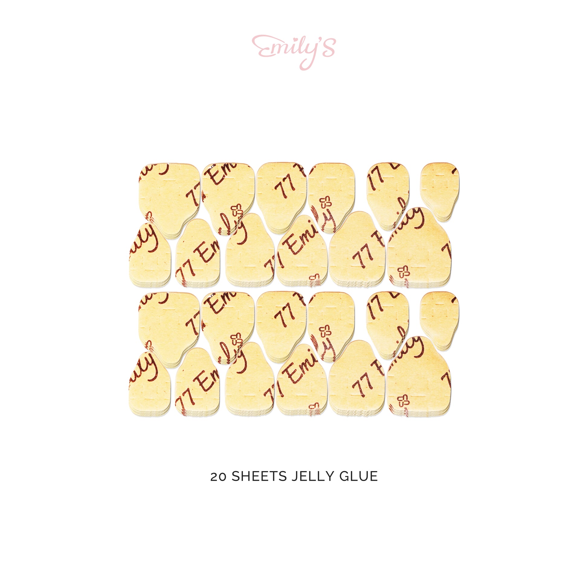 Emily's 20 Sheets Jelly Glue Tabs for Press-On Nails - Emily's Nail