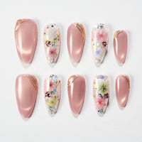 Floral Whisper Glitz (Almond)
