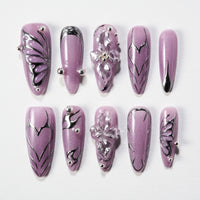 Silver Lush Elegance (Stiletto)