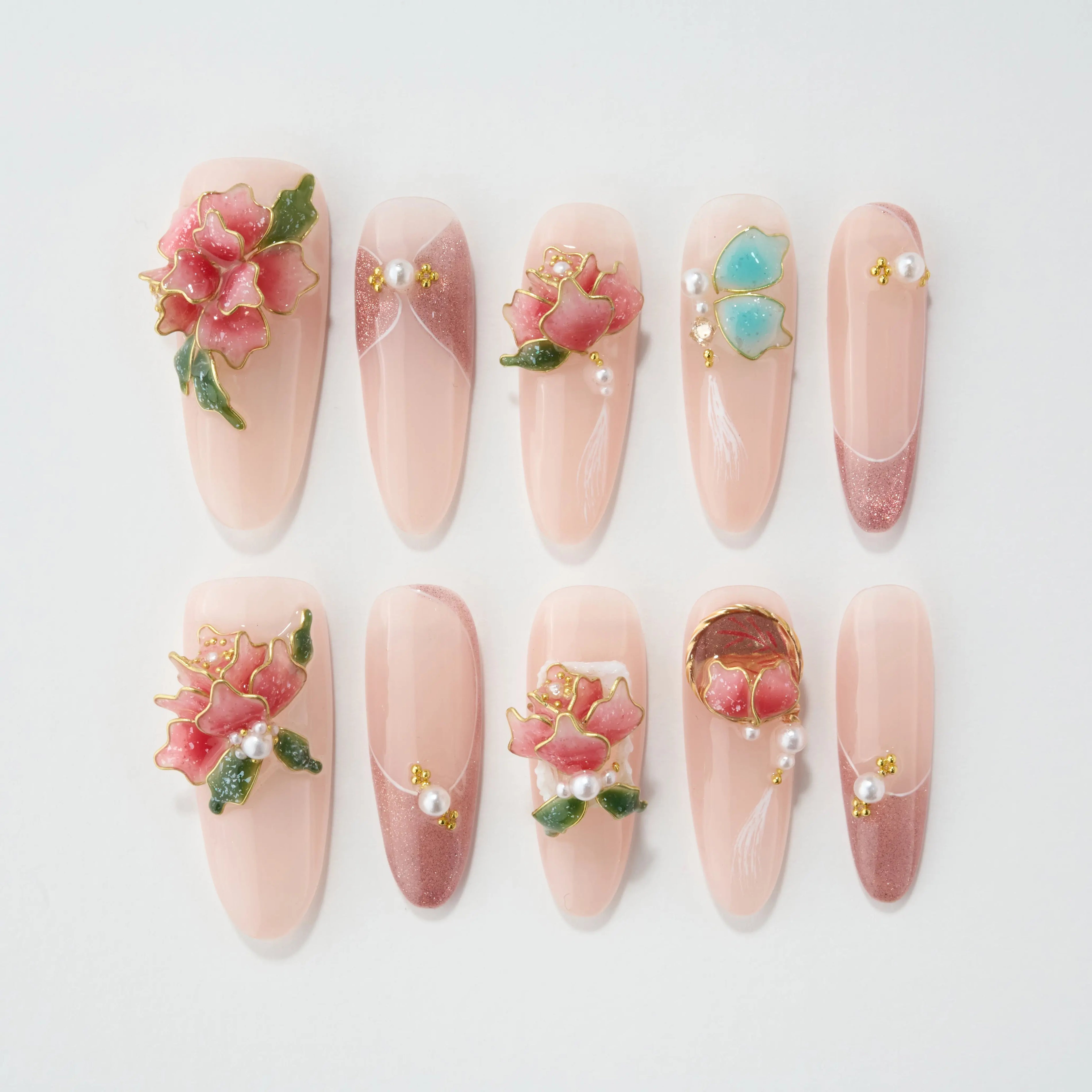 Blossoming Romance Emily’s Nail