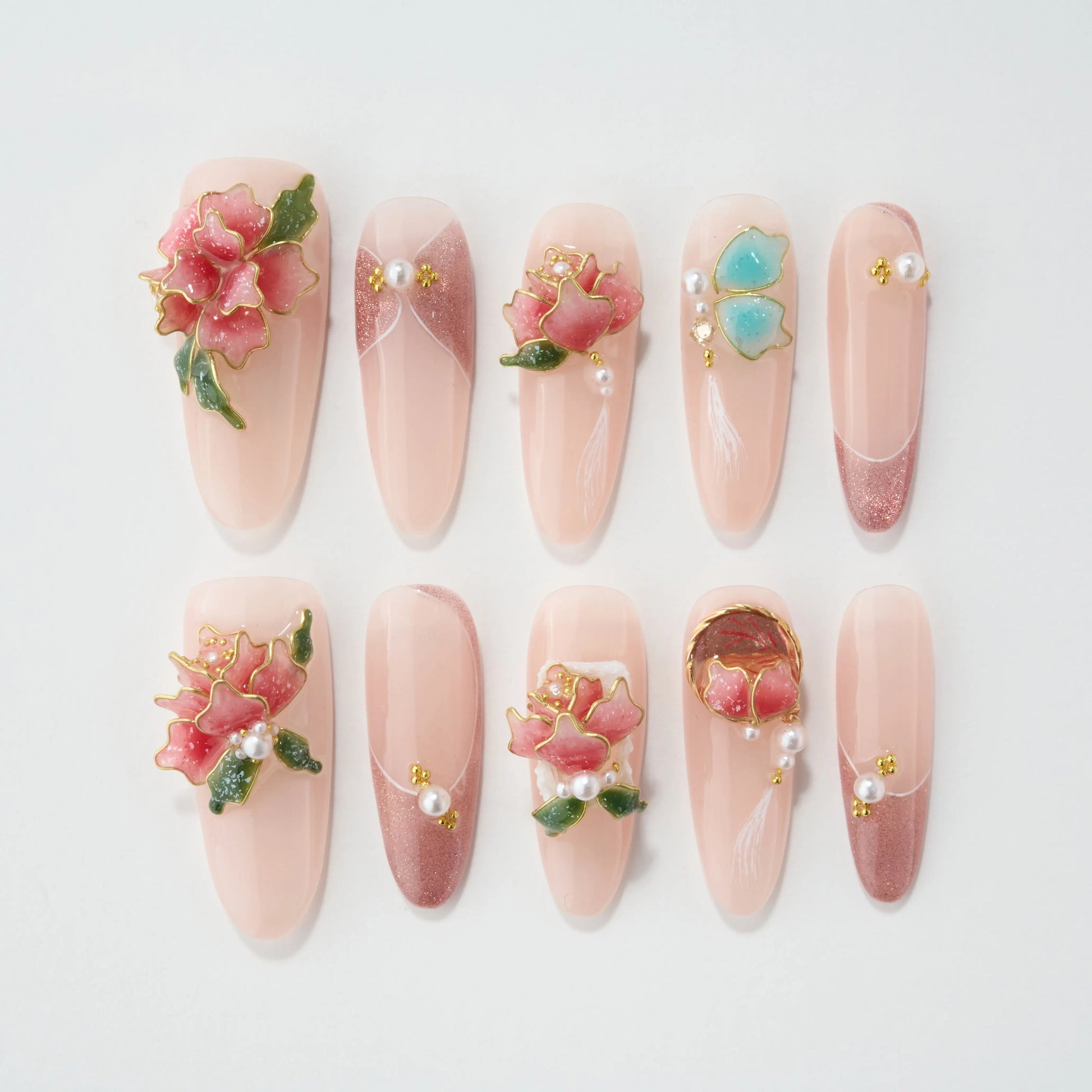 Blossoming Romance Emily’s Nail