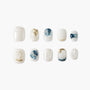 Blue Gold Serenity Emily's Nail