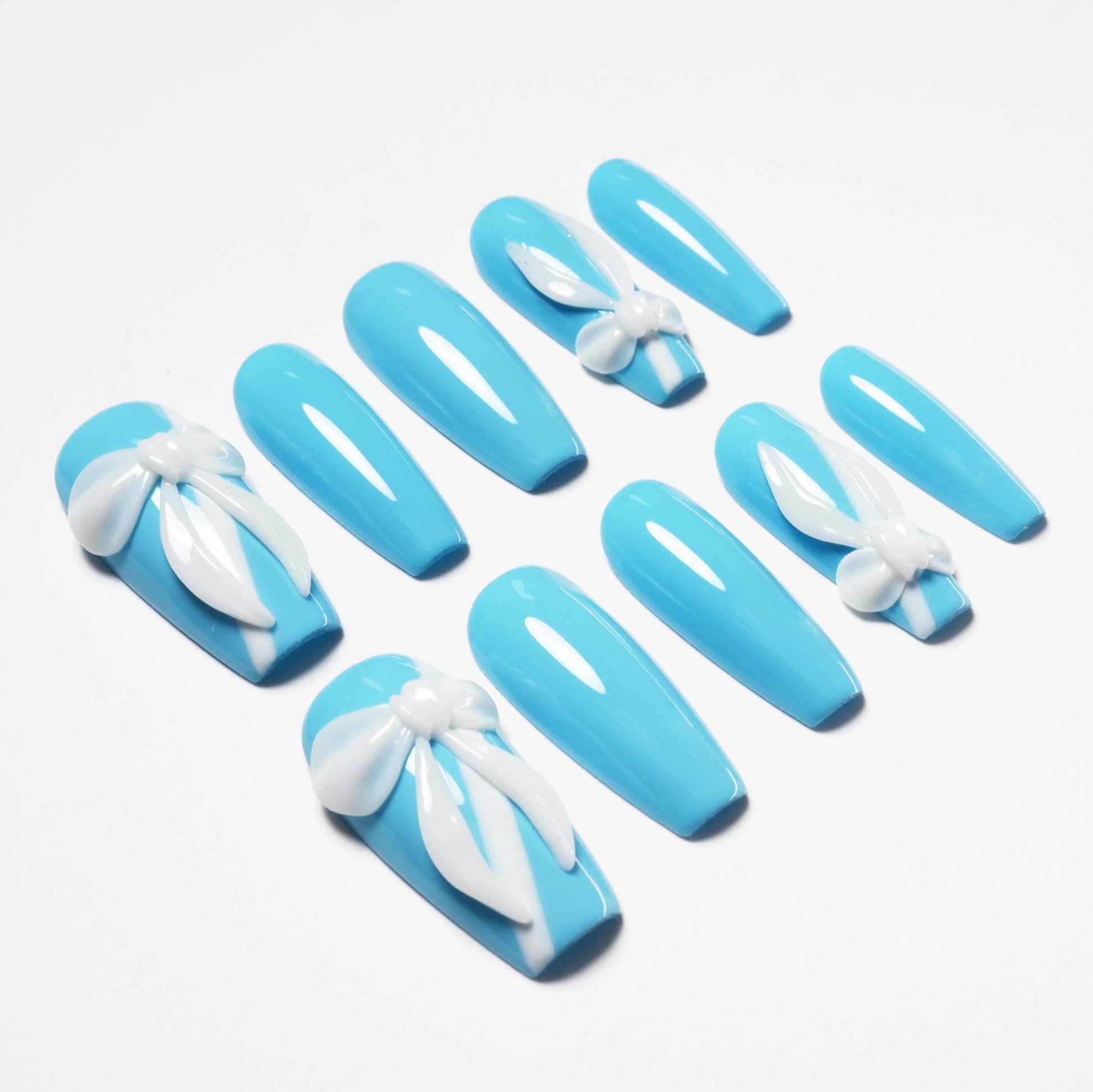 Blue Ribbon (Coffin) Emily’s Nail