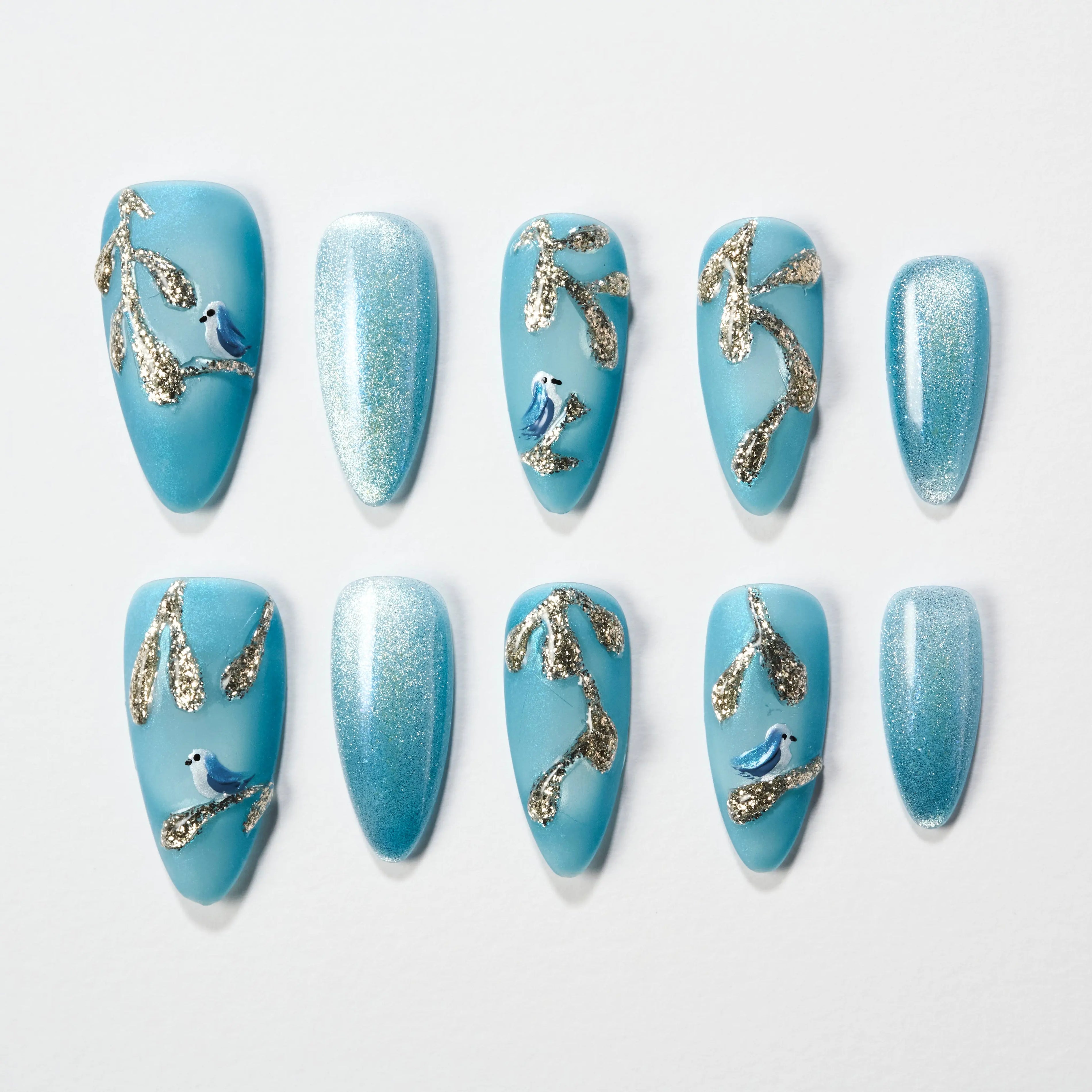 Bluebird Whisper (Almond) Emily's Nail