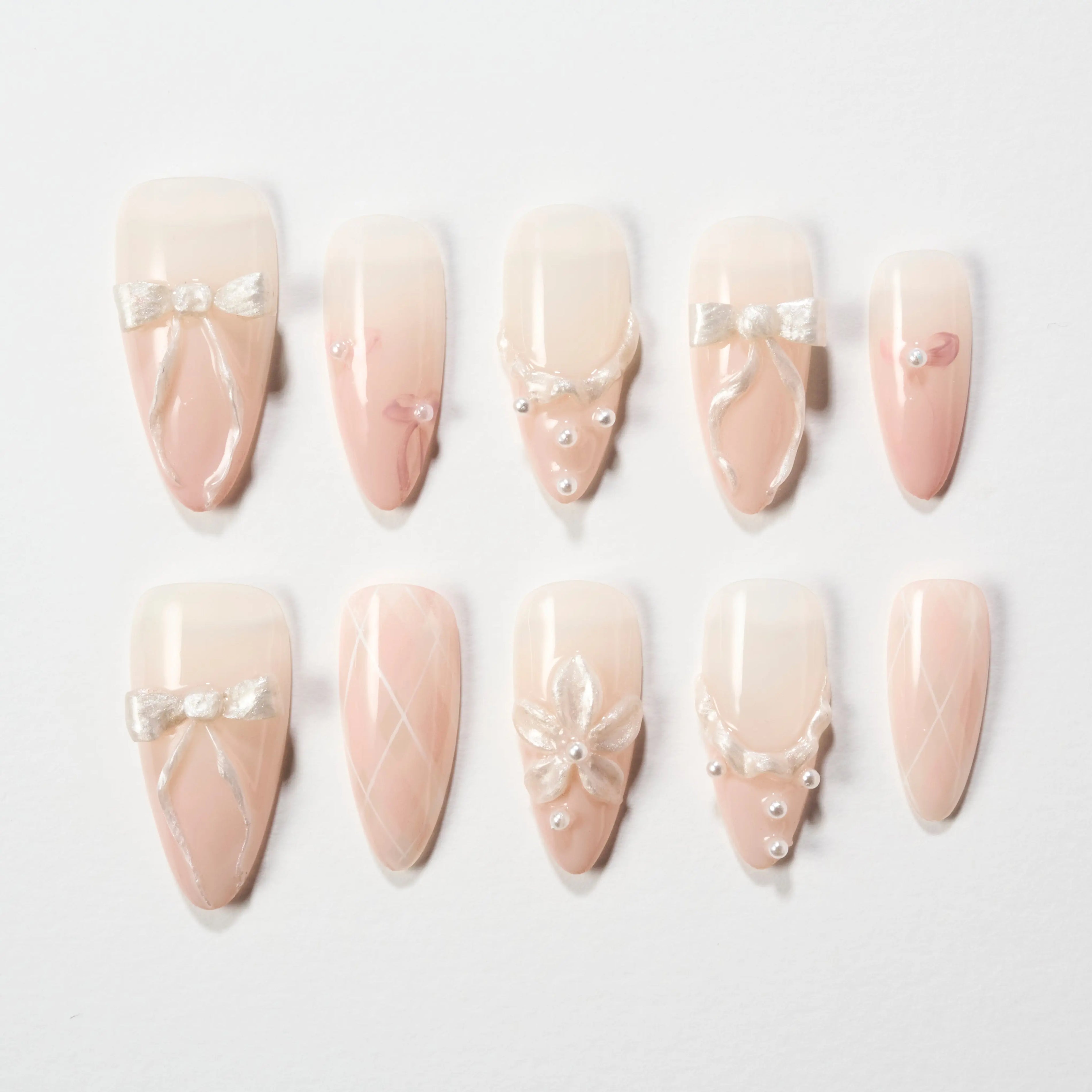 Blush Ribbon Emily's Nail