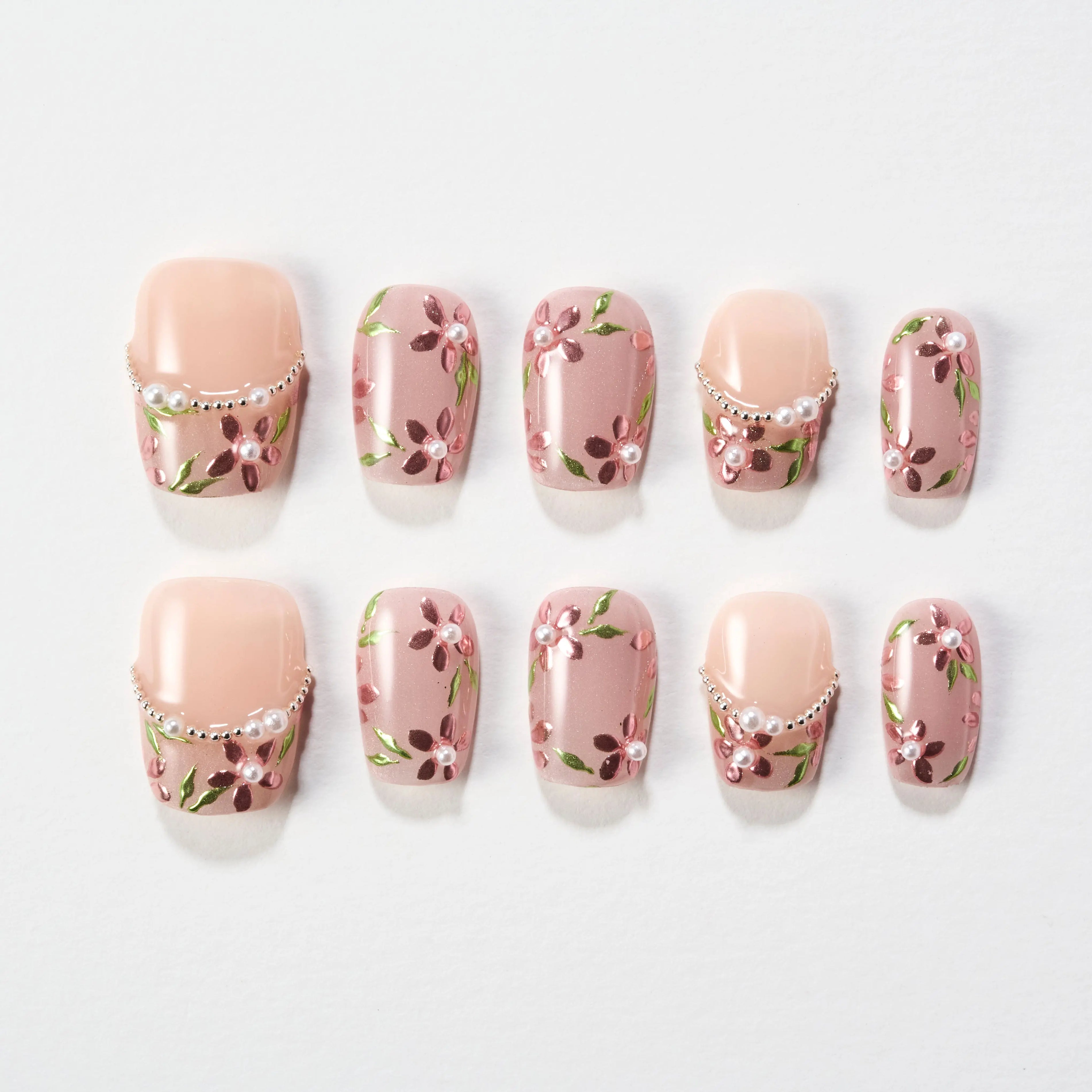 Cherry Blossom Charm (Square) Emily’s Nail