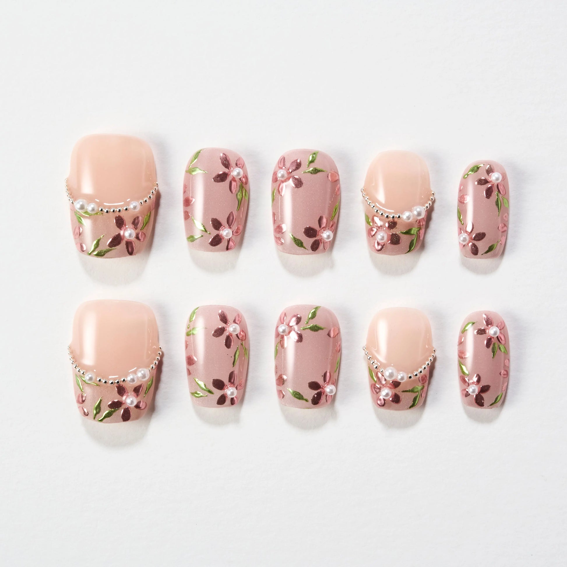Cherry Blossom Charm (Square) Emily’s Nail
