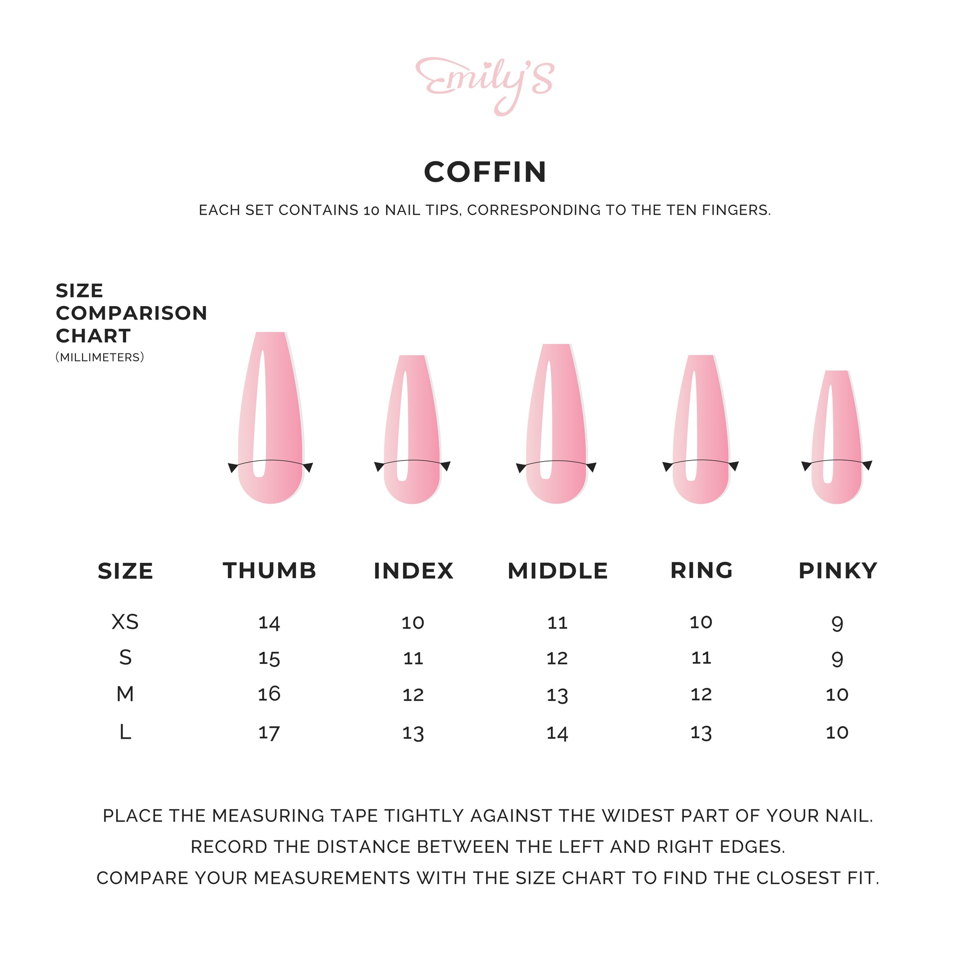 Coffin Press-On Nails