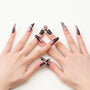 Crimson Diamond Veil Emily's Nail