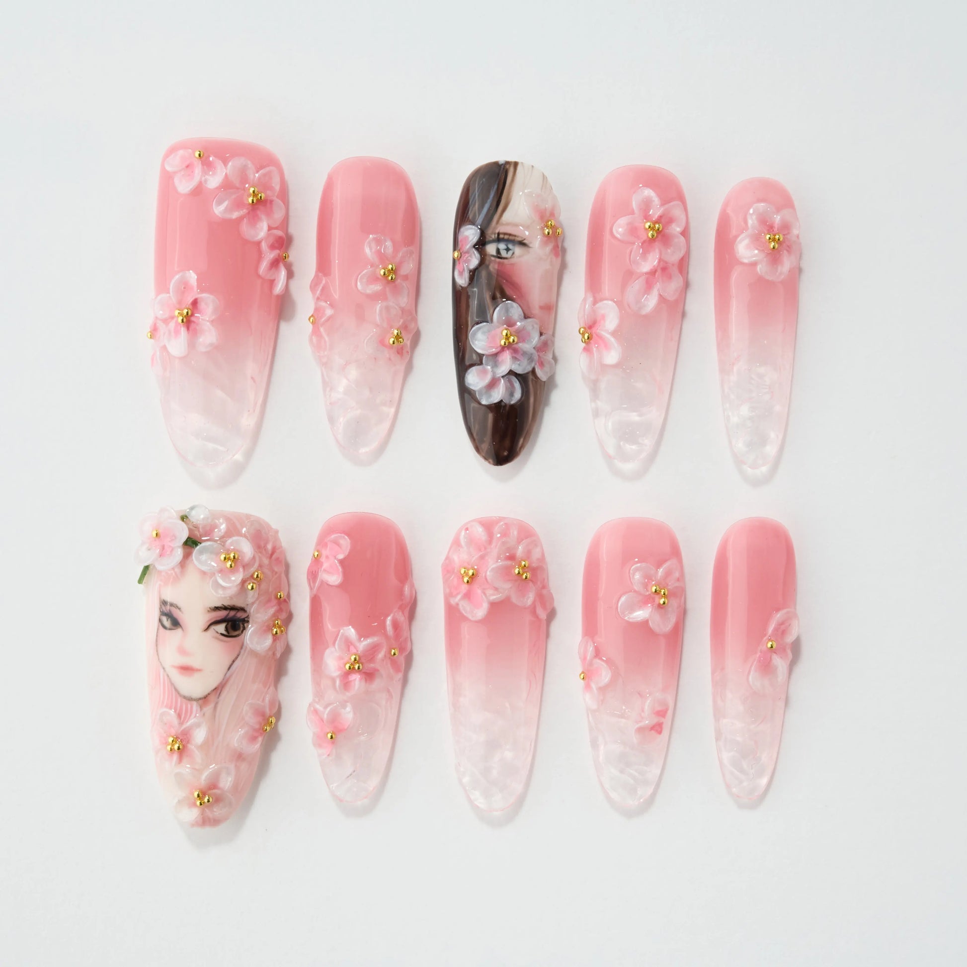 Floral Dream Girl Emily’s Nail