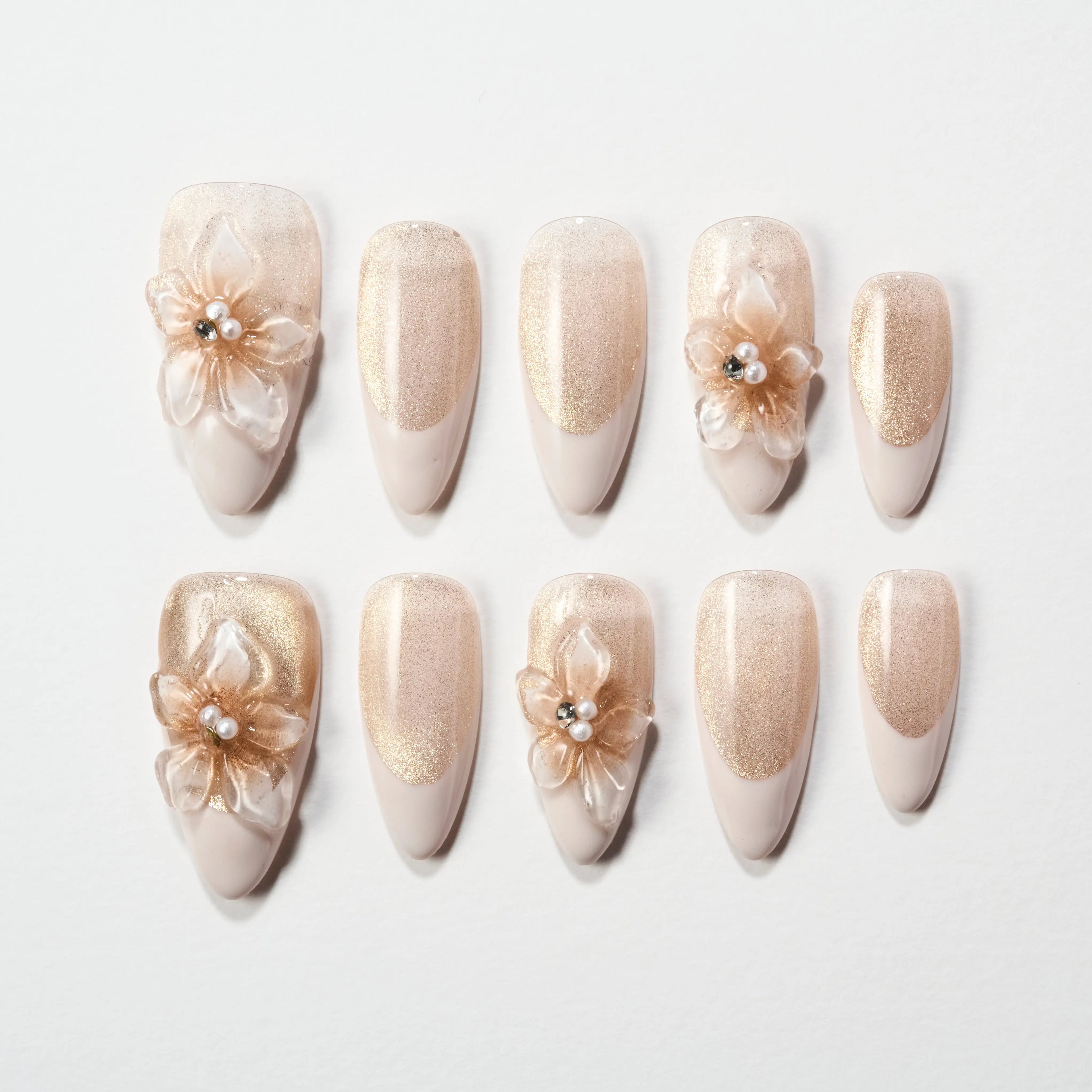 Golden Blossom (Almond) Emily's Nail