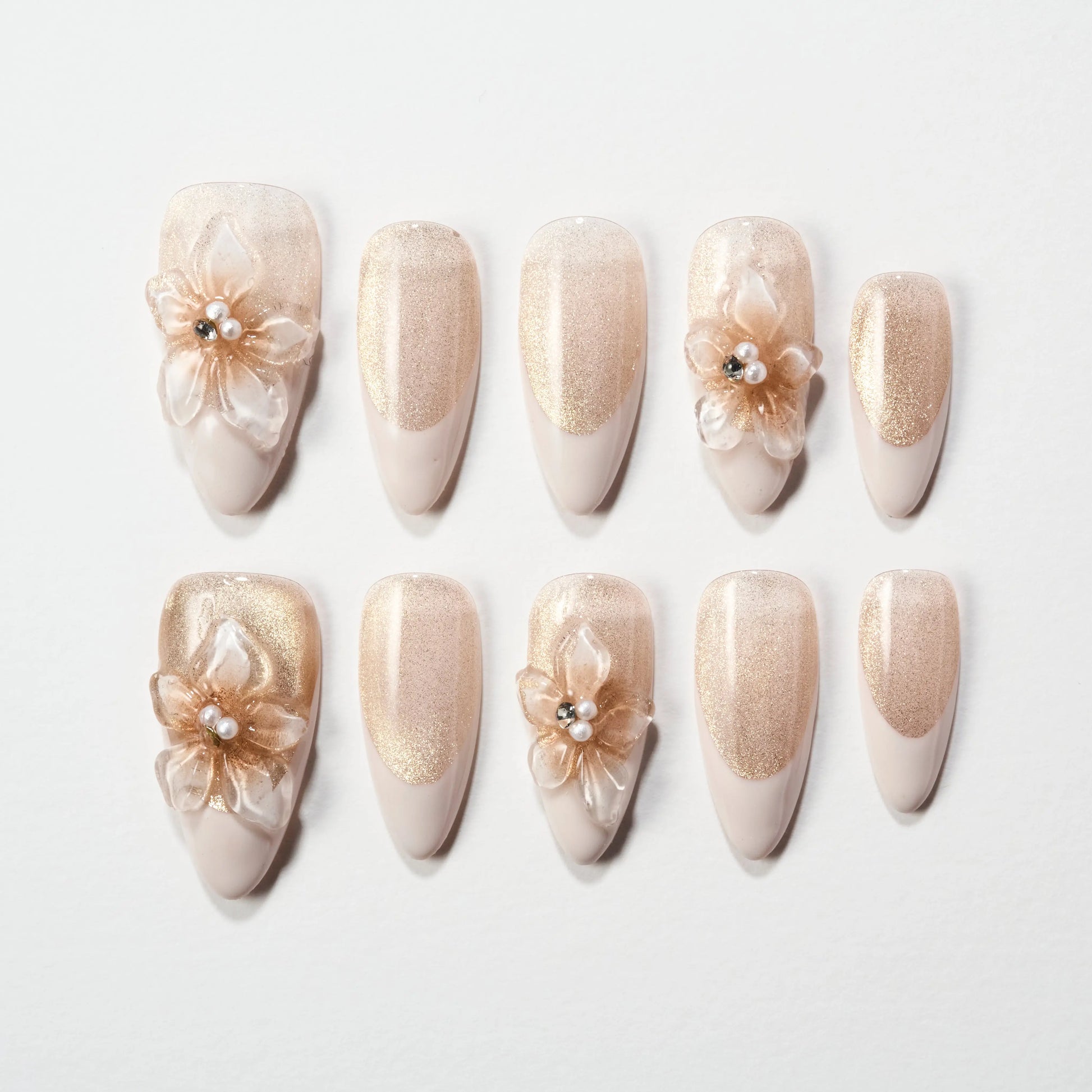 Golden Blossom (Almond) Emily's Nail