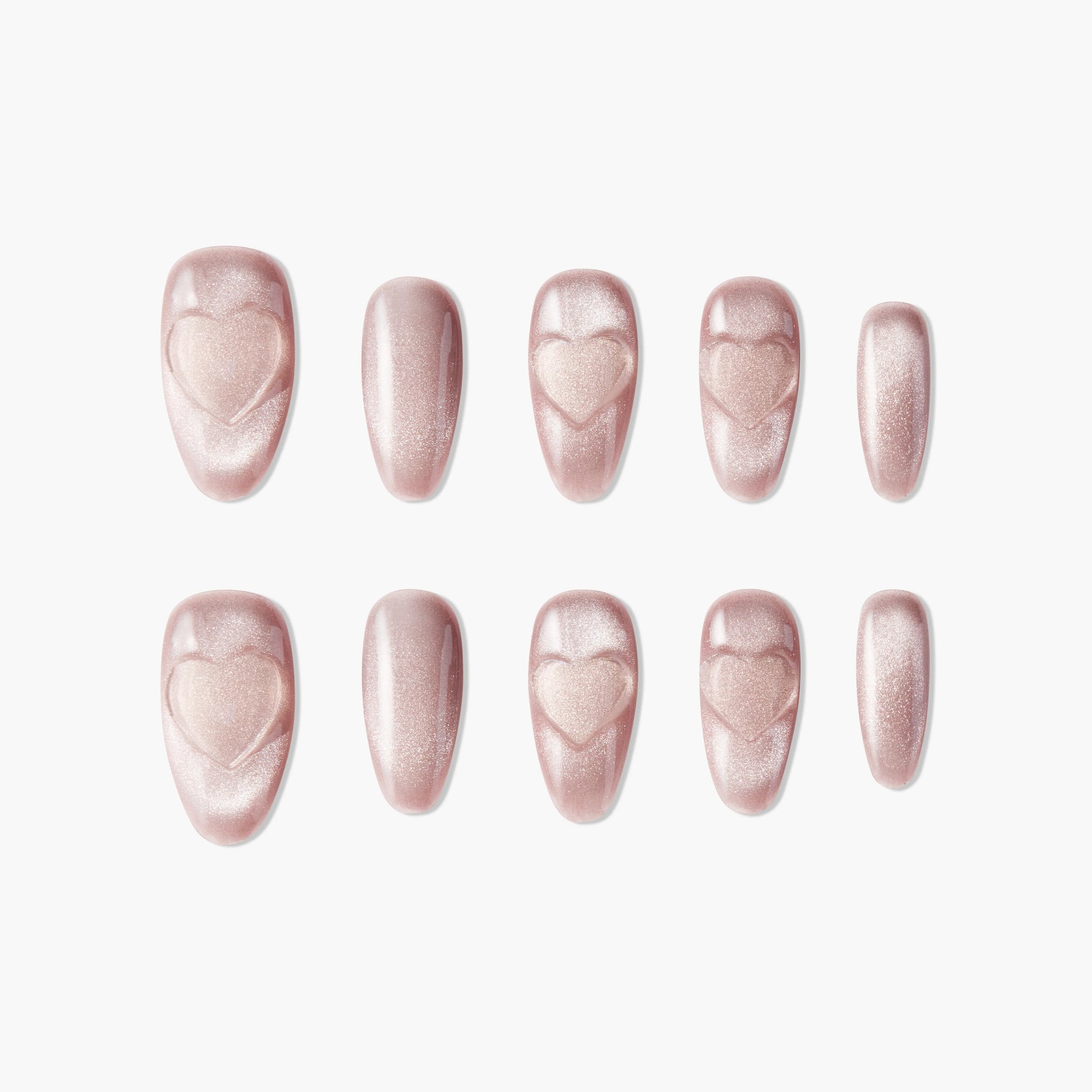 Golden Heart Glow (Almond) Emily's Nail