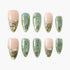 Green Floral Emily’s Nail