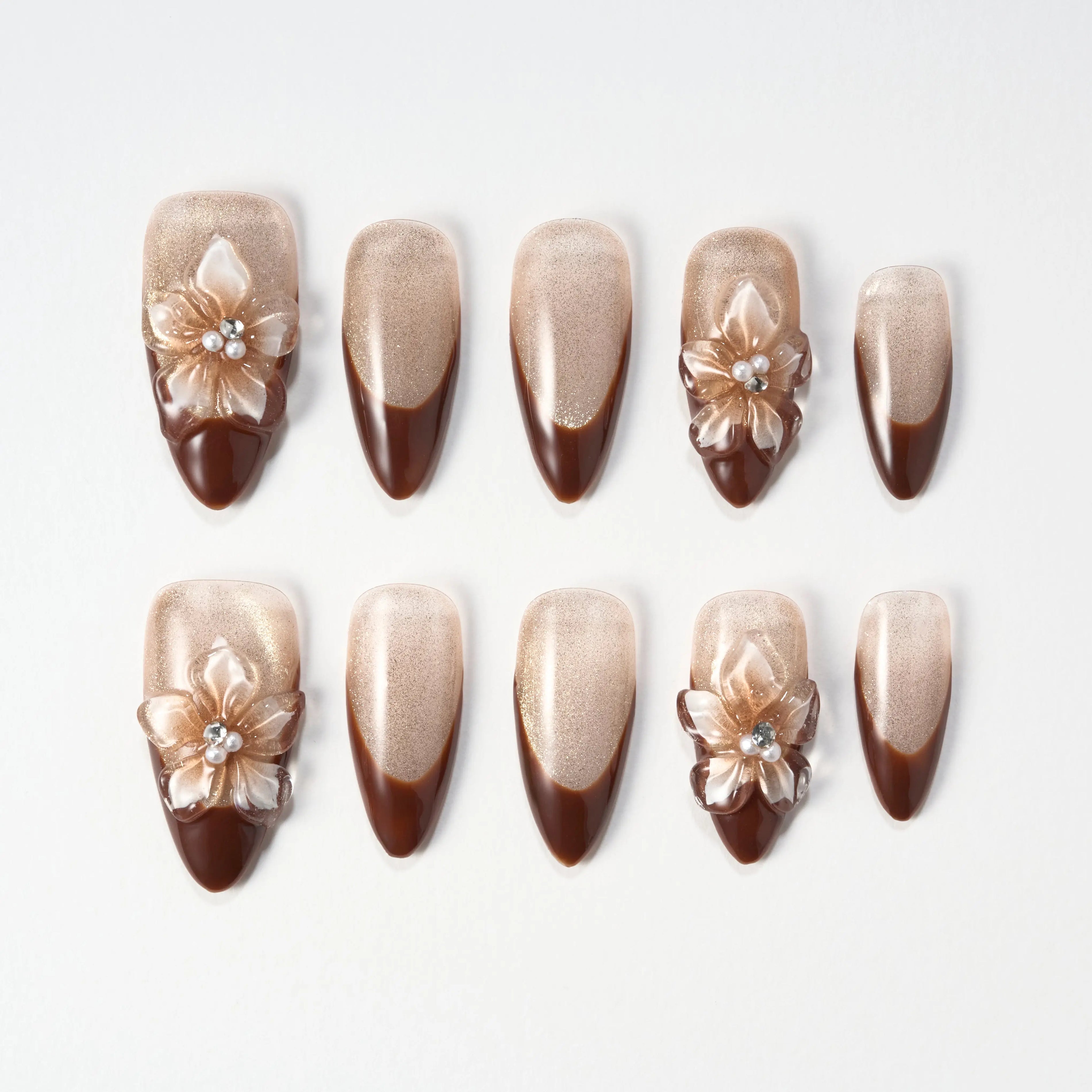 Mocha Blossom Emily’s Nail
