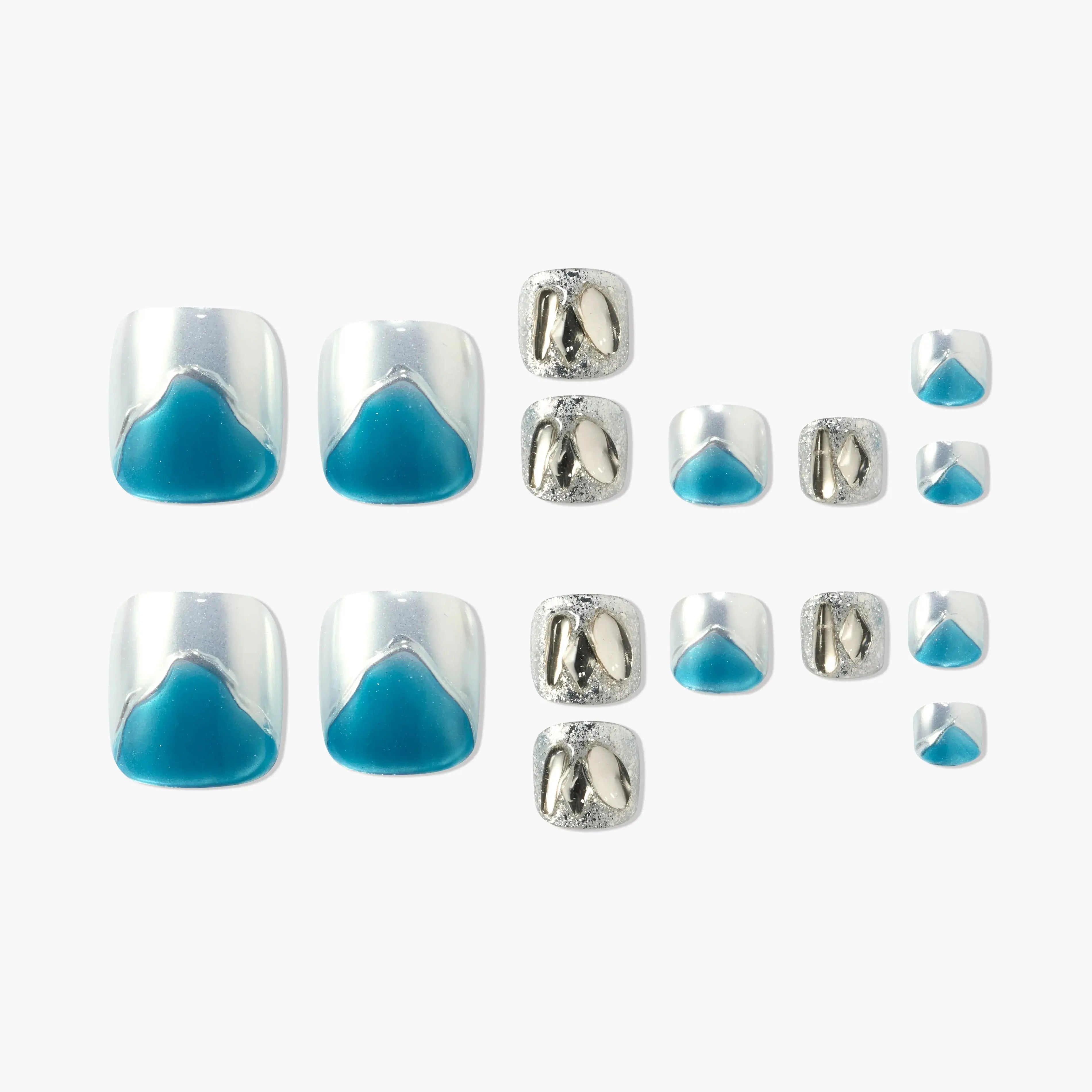 Ocean Chrome Toes（副本） Emily’s Nail