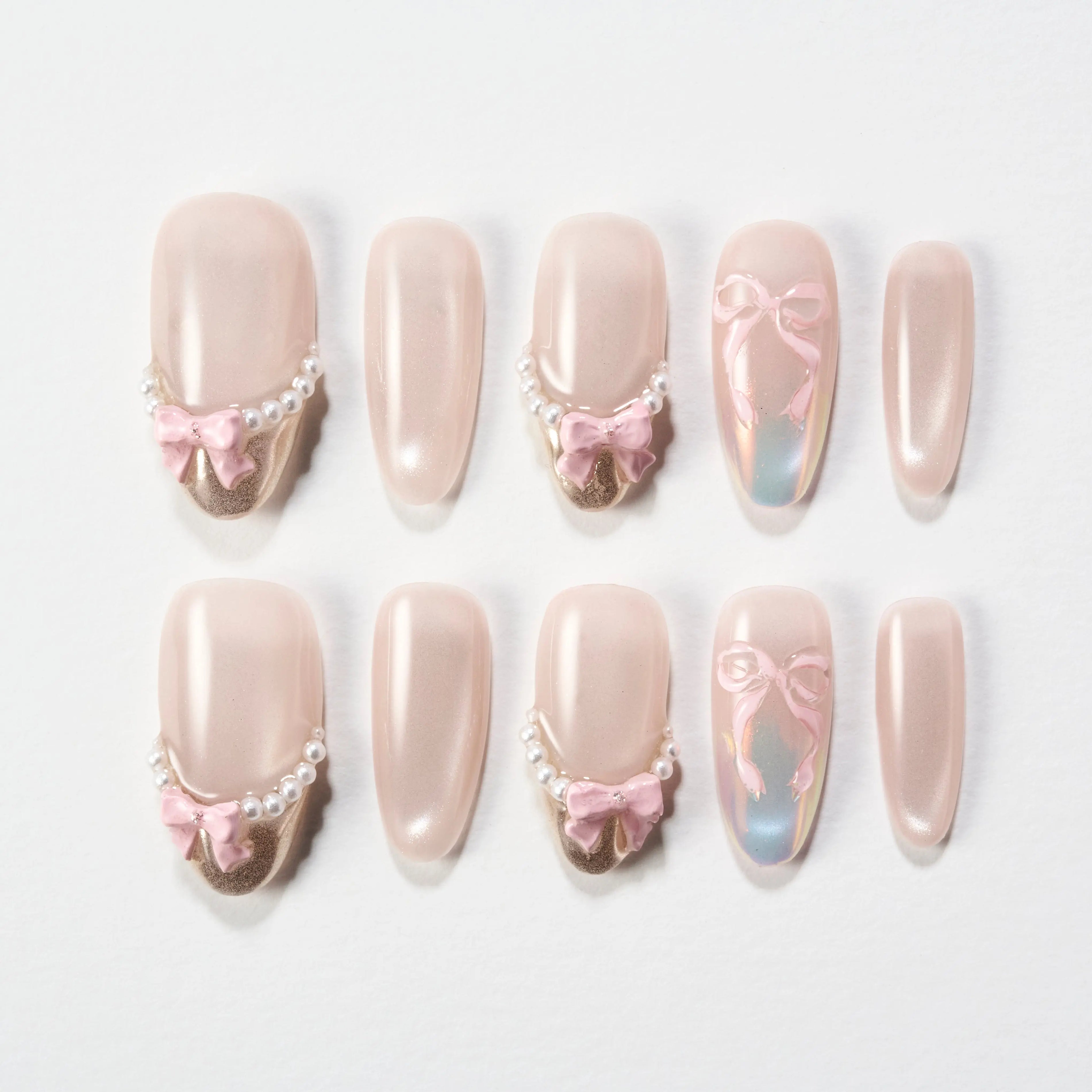 Pearl Bow Ballet Emily’s Nail