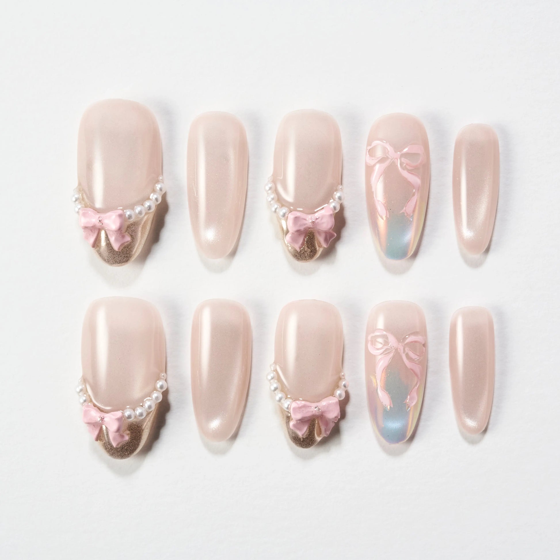 Pearl Bow Ballet Emily’s Nail