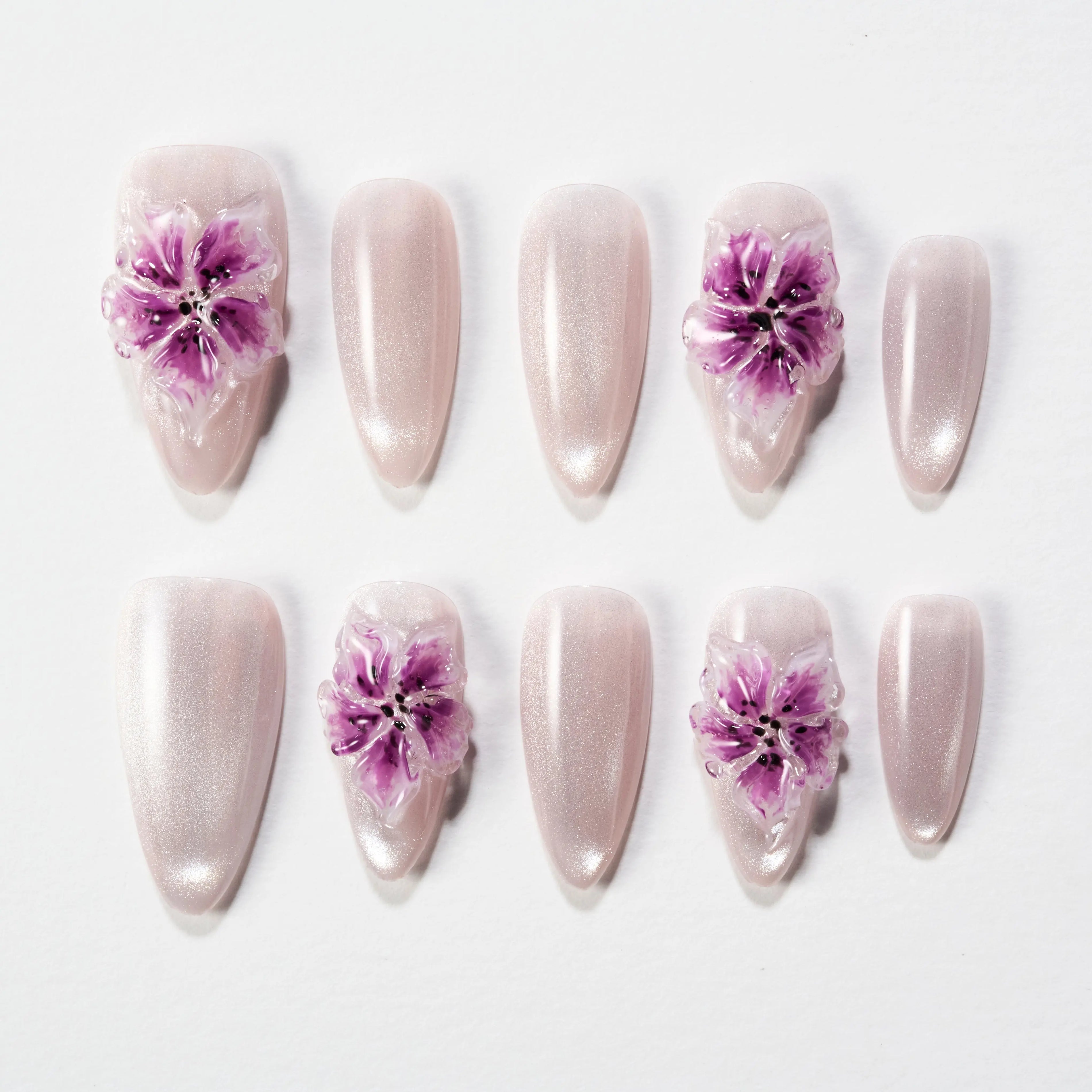 Purple Blossom Whisper Emily’s Nail