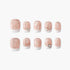 Romantic French Sparkle (Square) Emily’s Nail