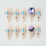 Royal Blue Crystal Emily’s Nail