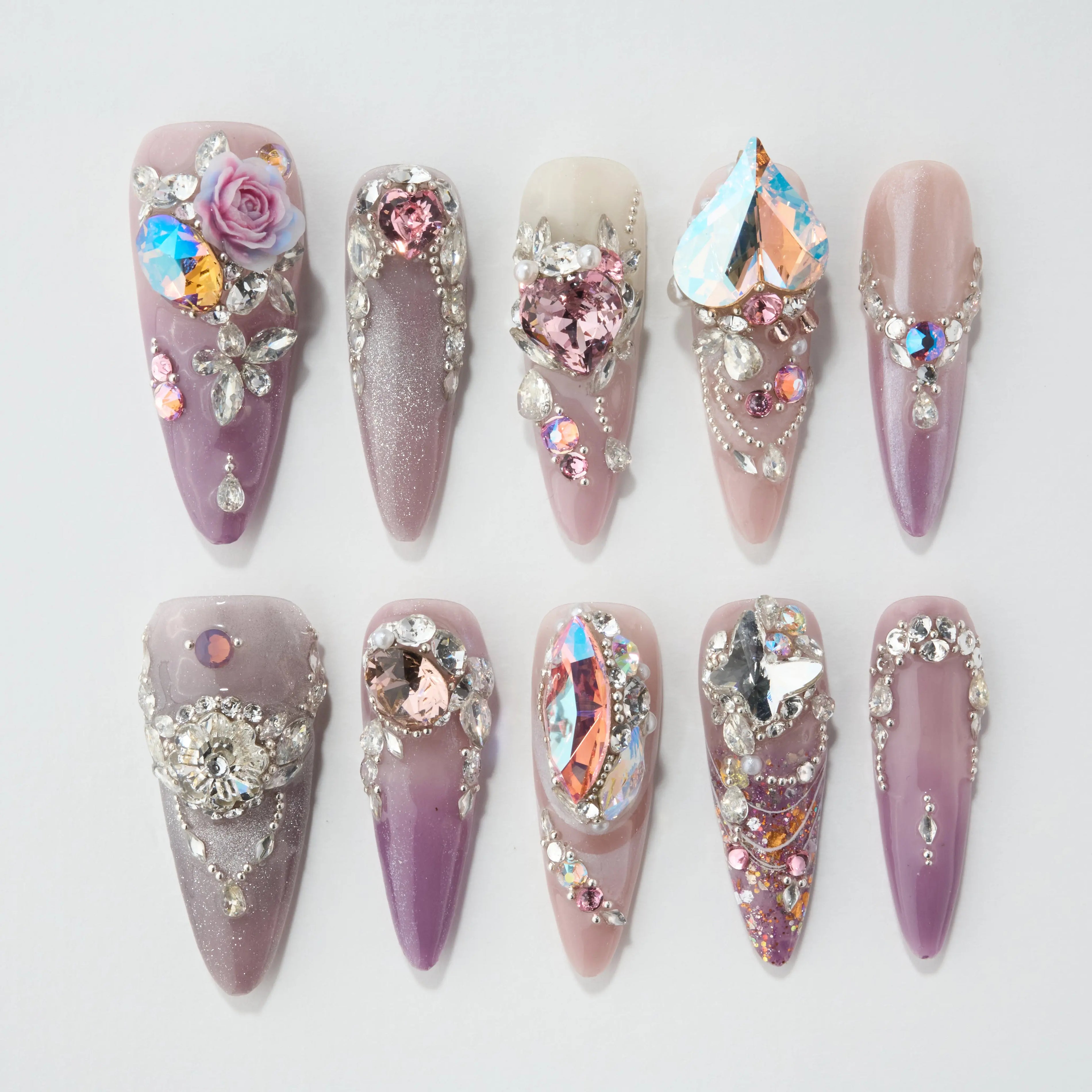 Royal Crystal Bloom Emily’s Nail