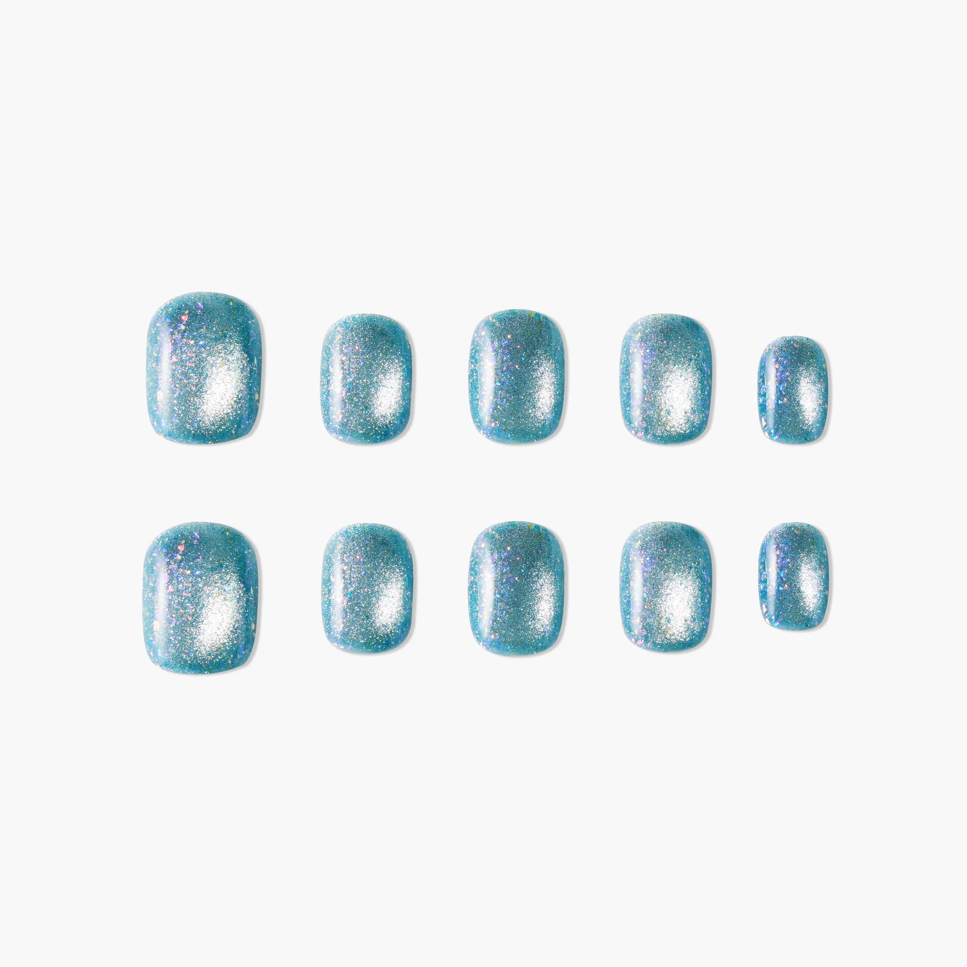 Sea Blue Glow Emily's Nail