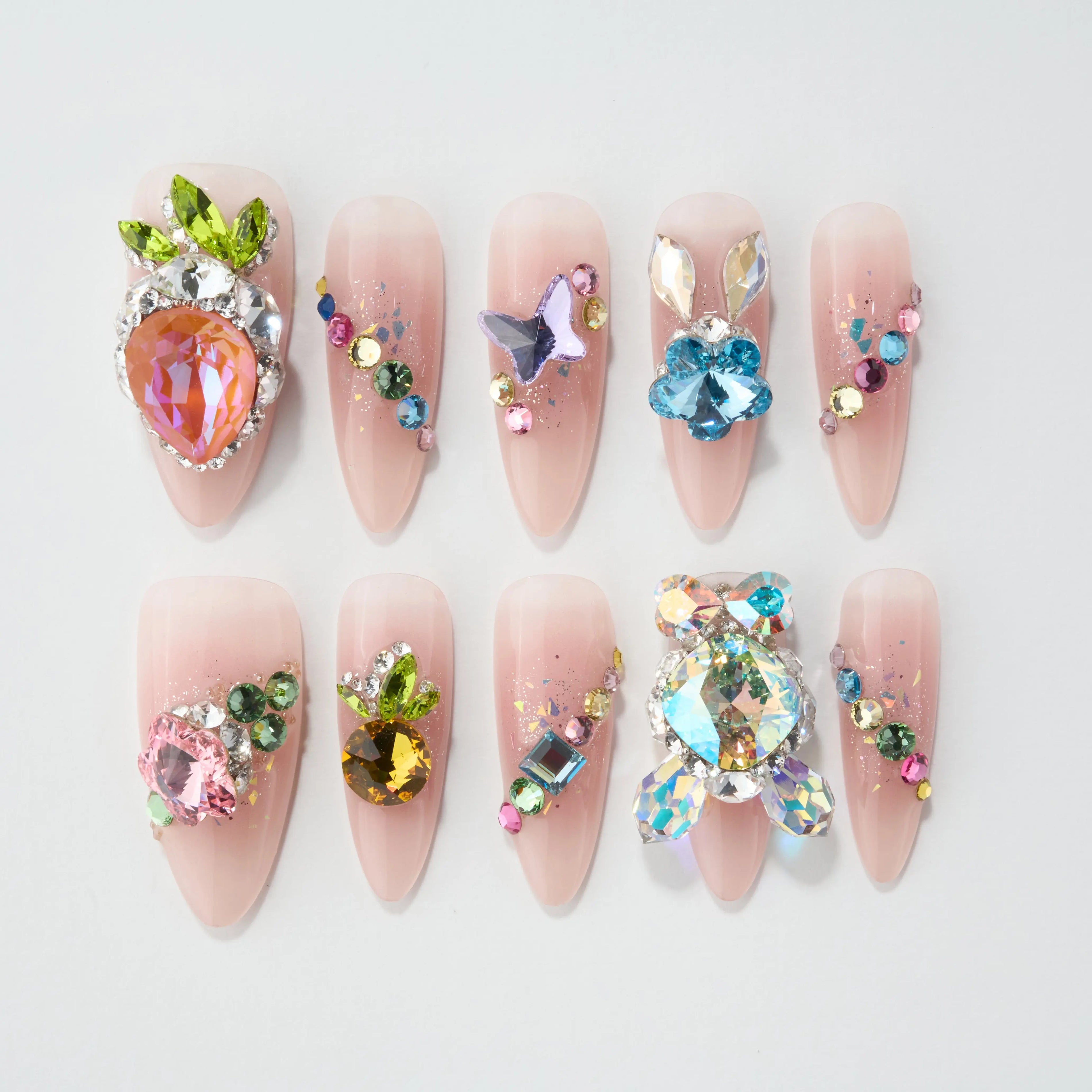 Sparkling Jewel Garden Emily’s Nail