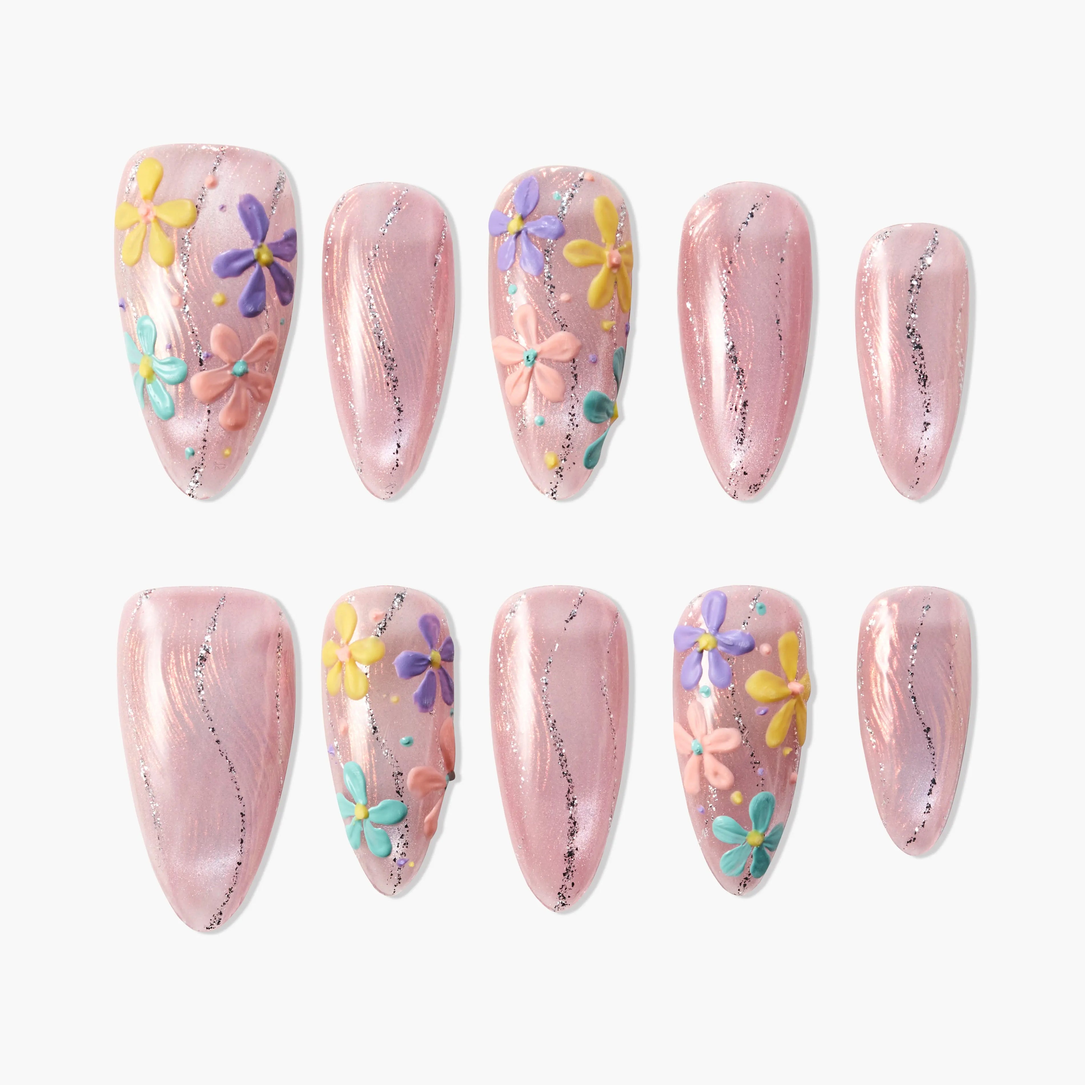 Spring Blossom Breeze (Almond) Emily’s Nail