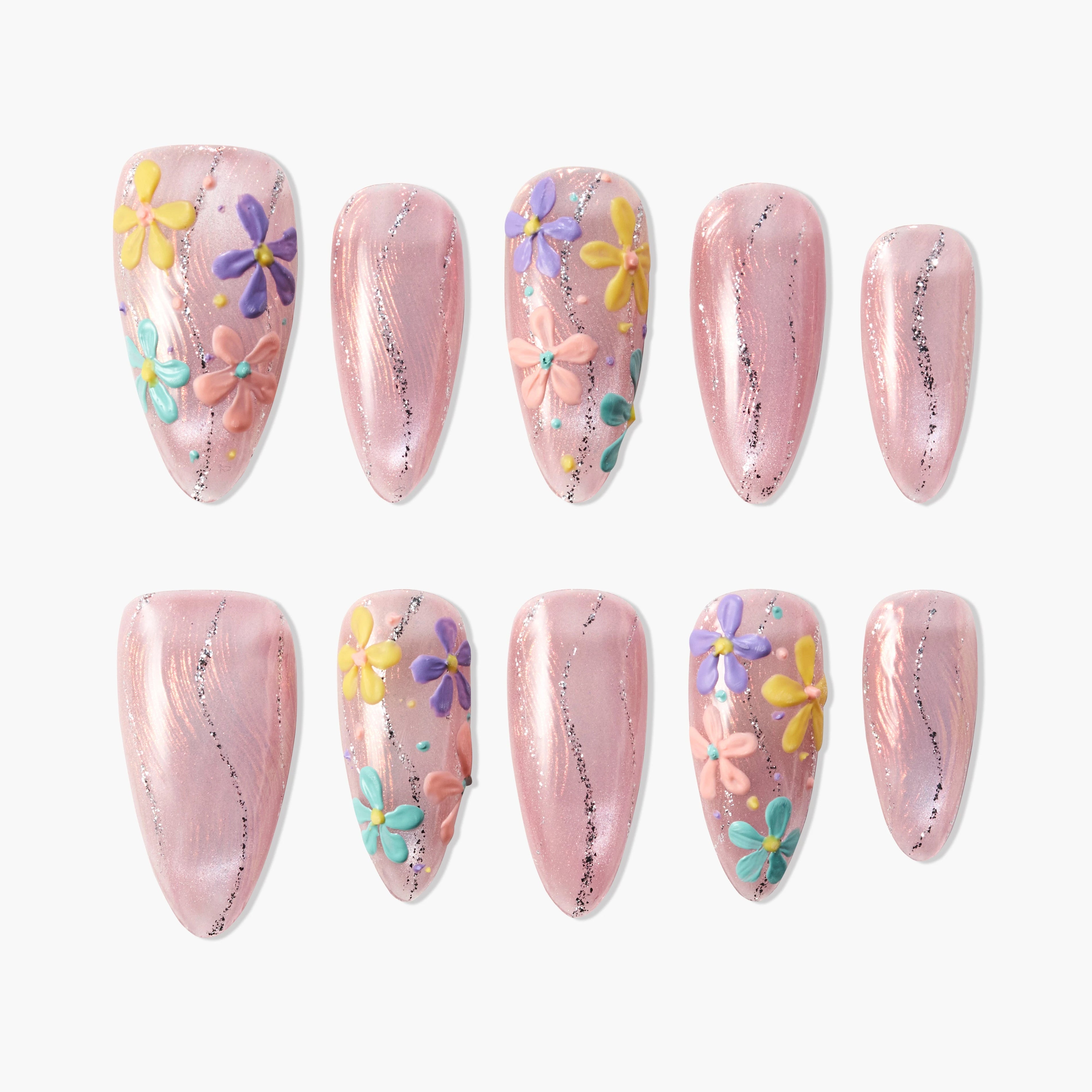 Spring Blossom Breeze (Almond) Emily’s Nail