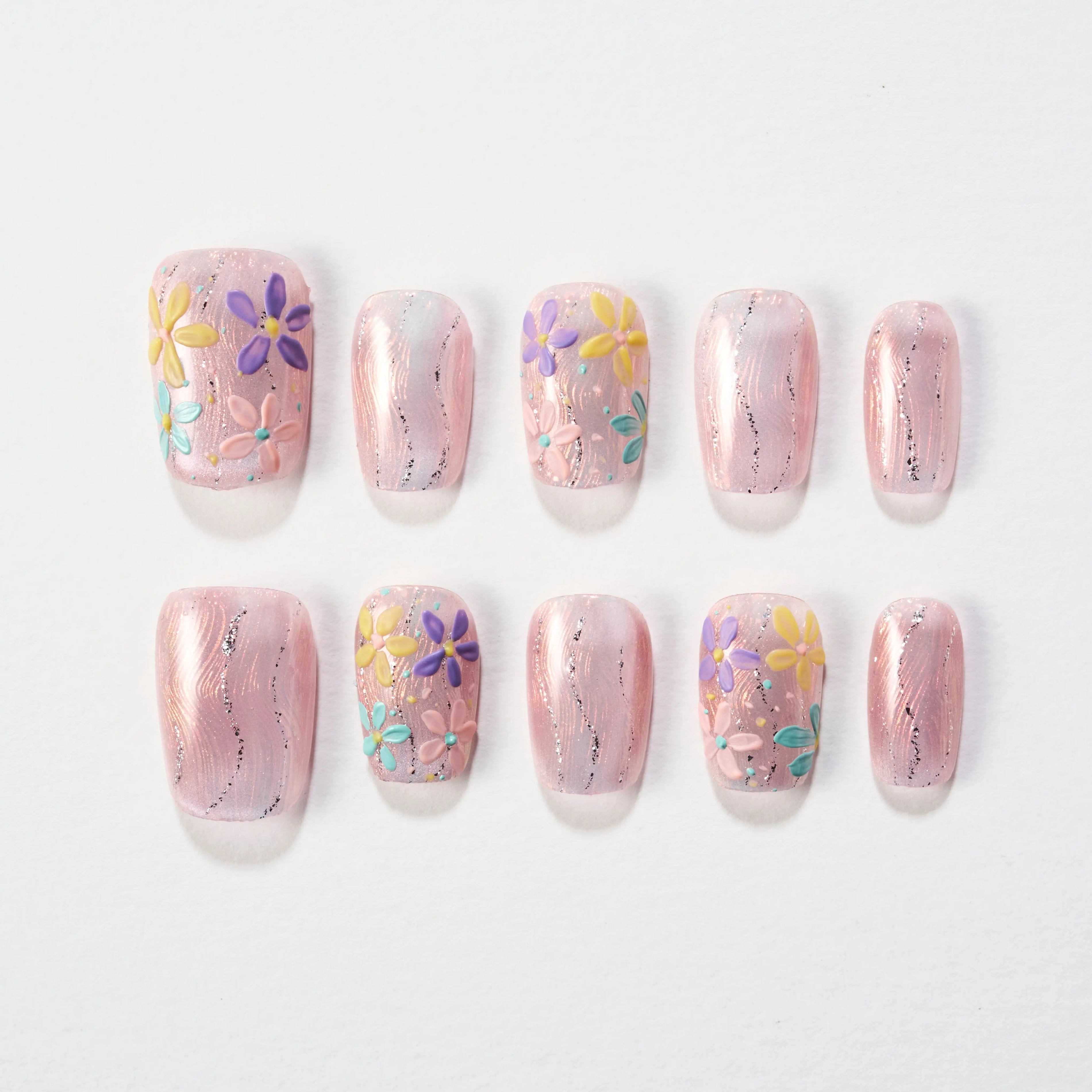 Spring Blossom Breeze (Square) Emily’s Nail