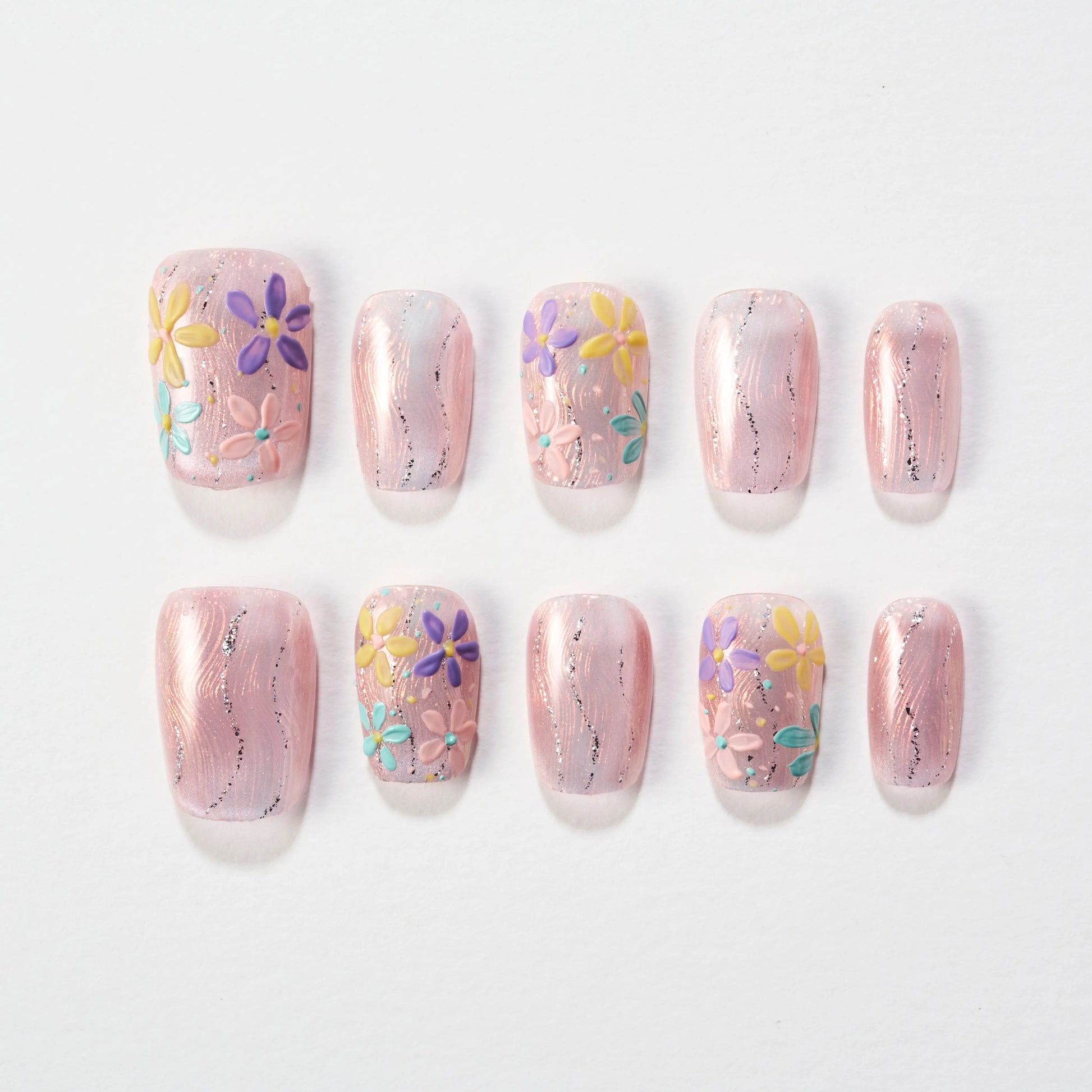 Spring Blossom Breeze (Square) Emily’s Nail