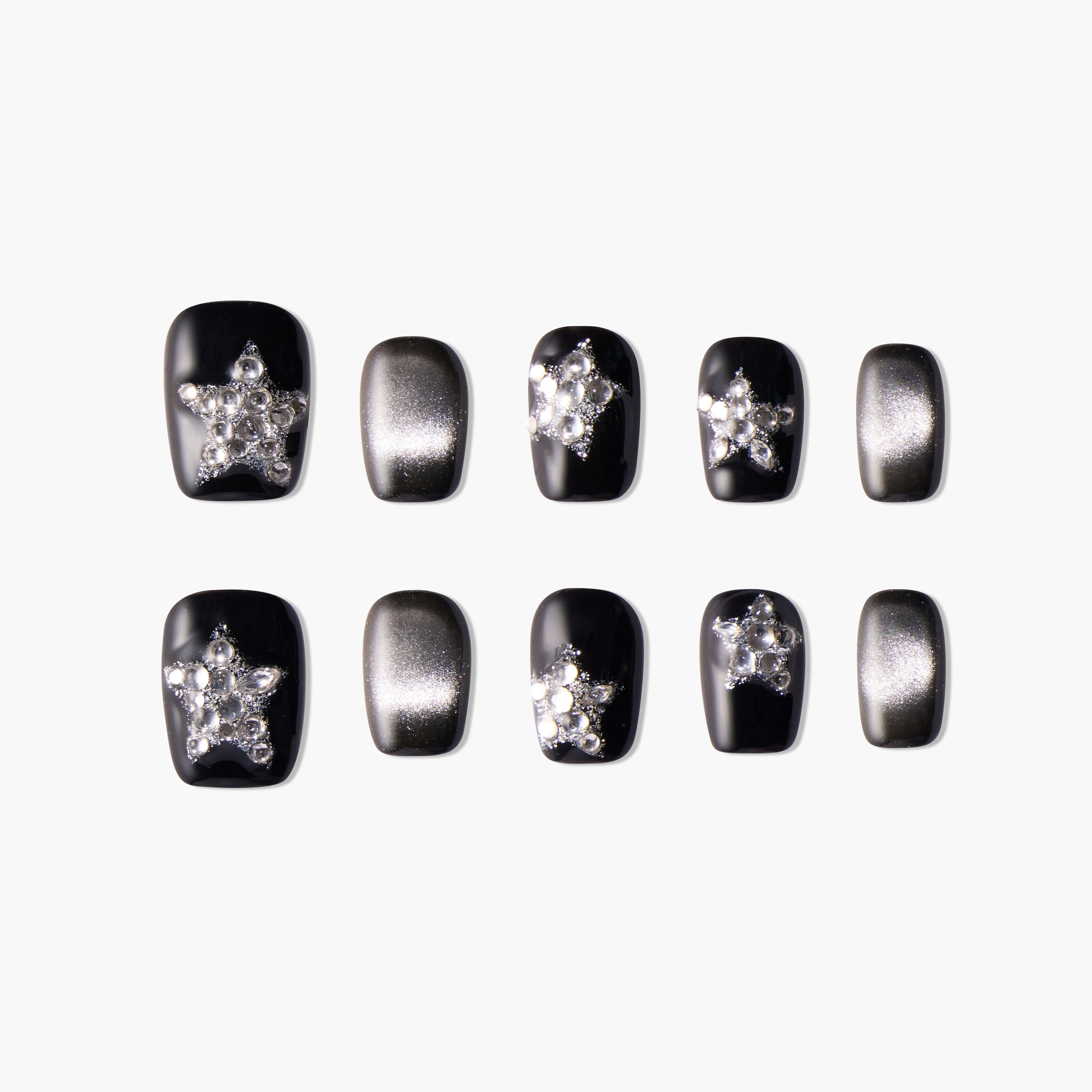 Starry Silver Night Emily's Nail