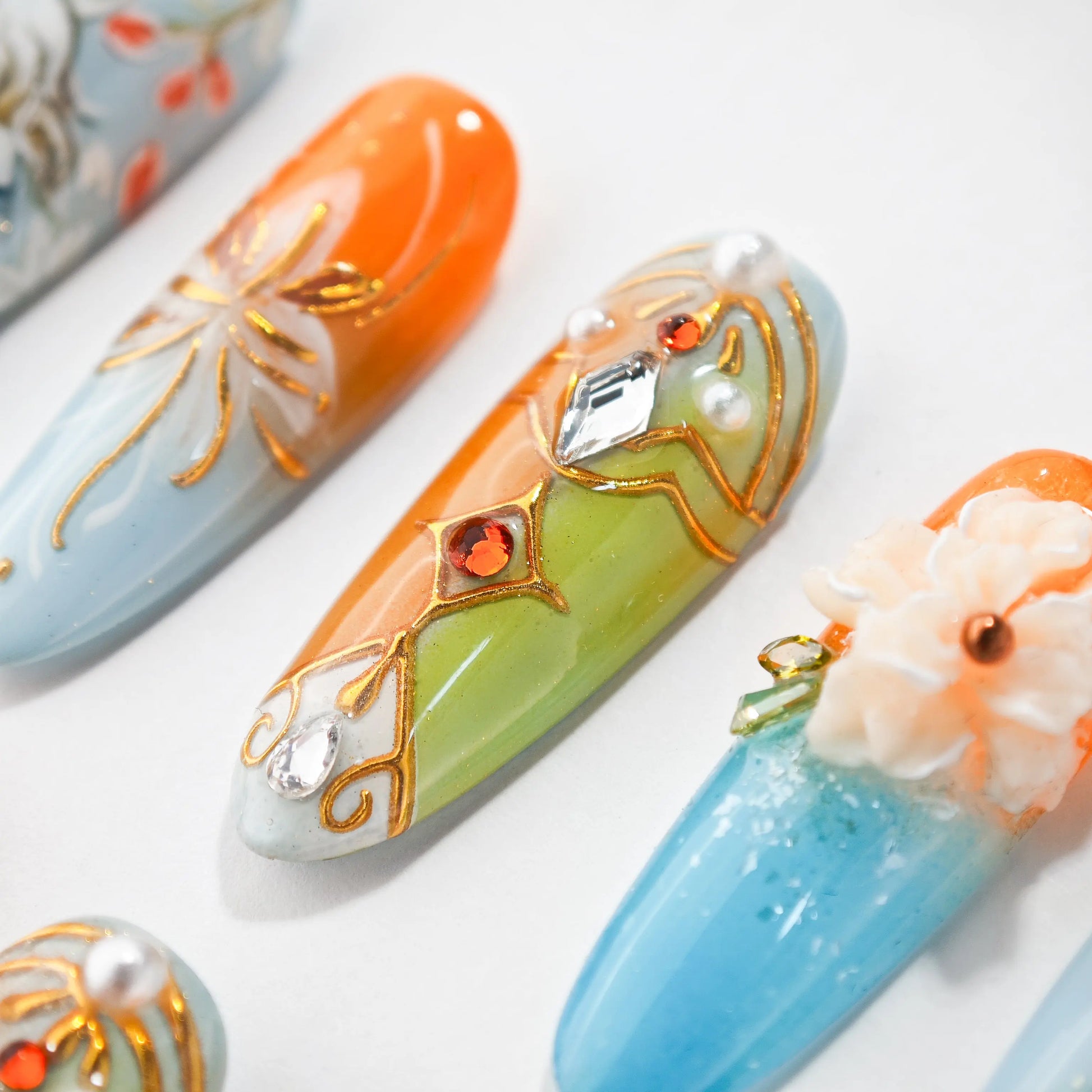 Whimsical Floral Horse Emily’s Nail